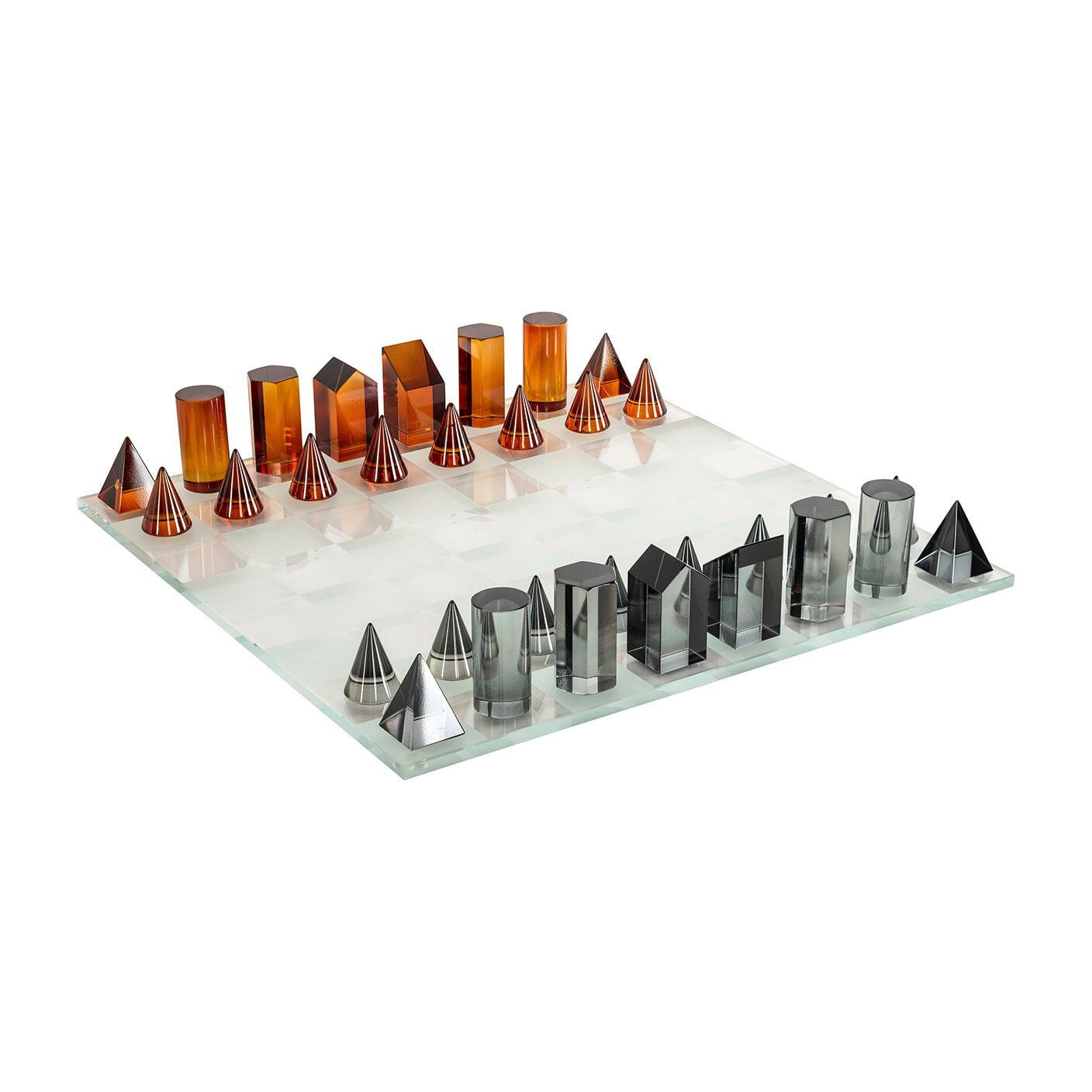 Richmond Schaakbord Zyenna 40 x 40cm - Transparant