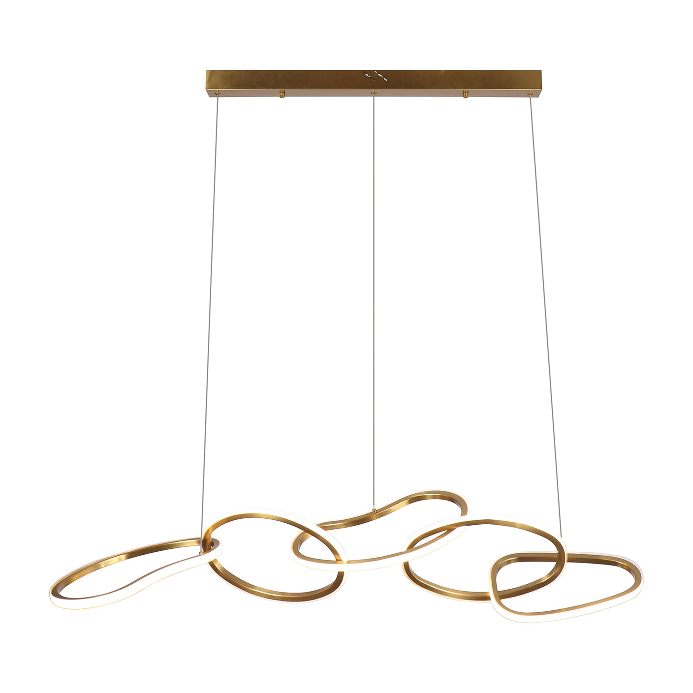 Richmond Hanglamp Flyn LED 125cm - Brushed Gold