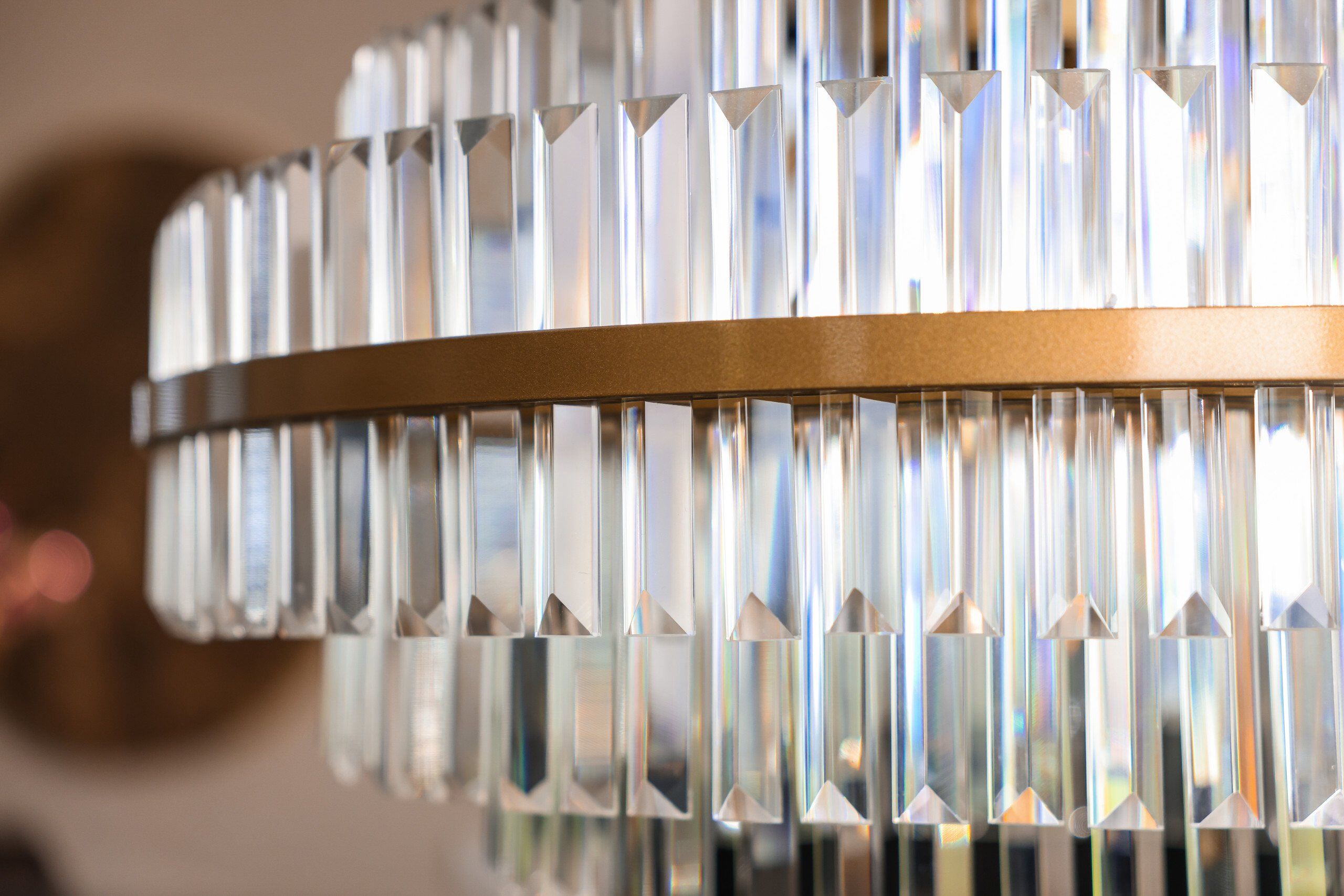 Richmond Hanglamp 'Desire' Crystal, 80cm, kleur Brushed Gold