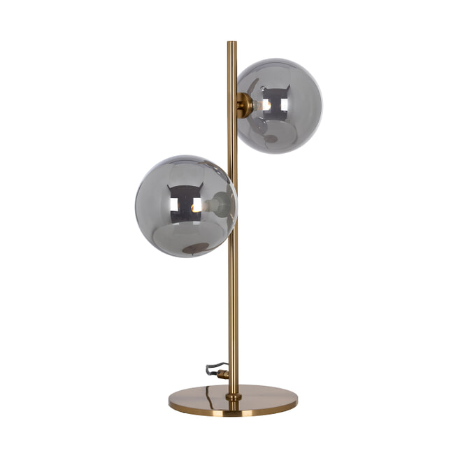 Richmond Tafellamp 'Lise' 2-lamps, kleur Brushed Gold