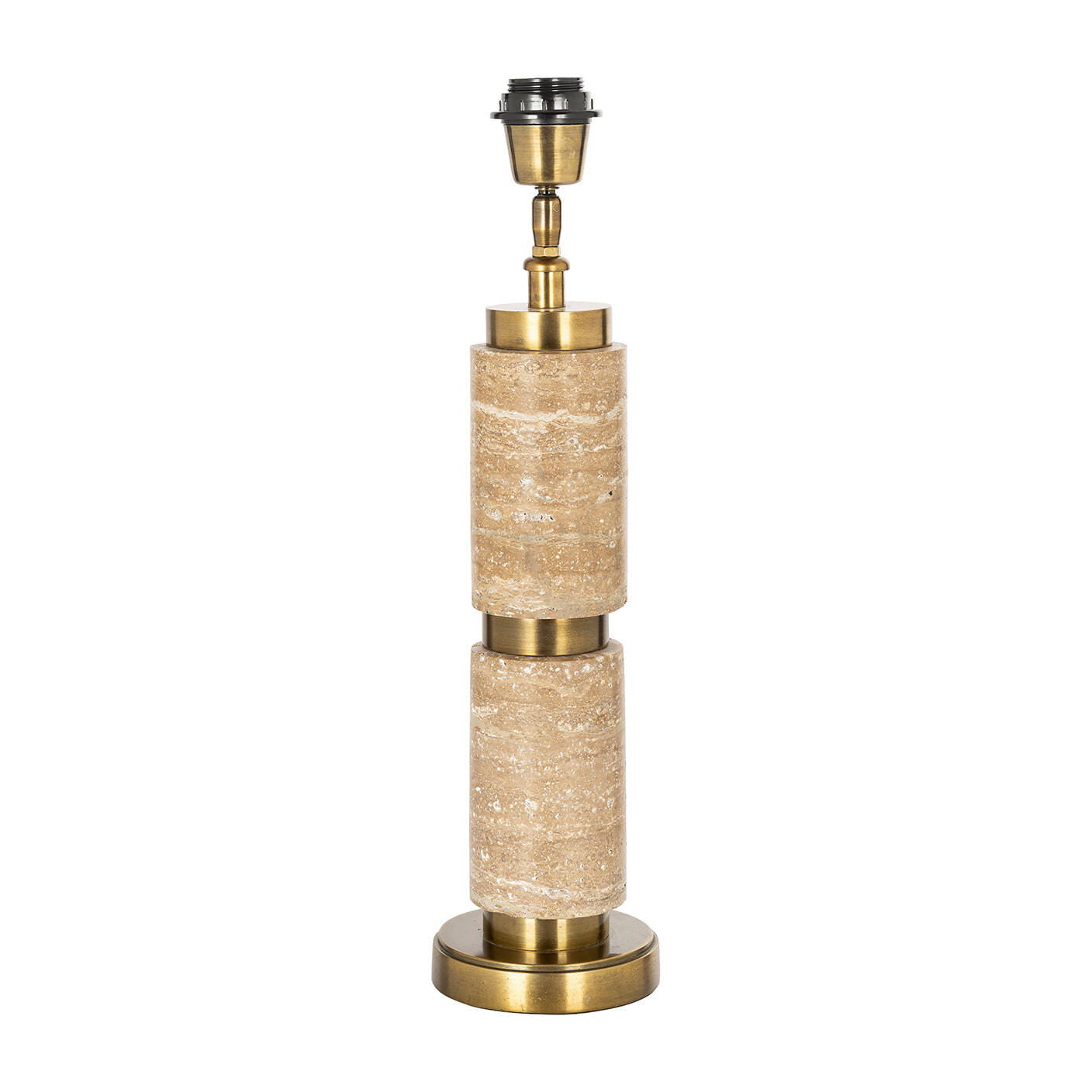 Richmond Tafellamp Lis Travertin, 36cm hoog - Goud