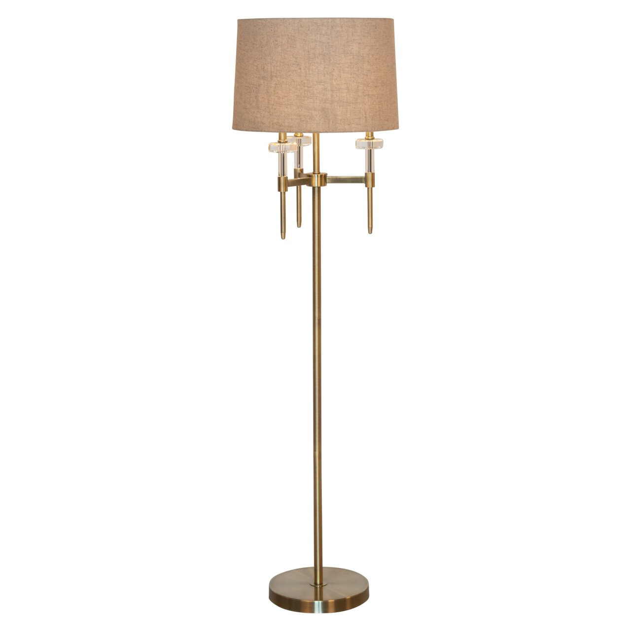 Richmond Vloerlamp 'Josie' 161cm hoog, kleur Brushed Gold