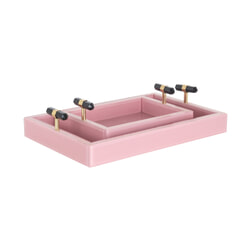 Richmond Dienblad 'Vajen' Set van 2 stuks, kleur Roze