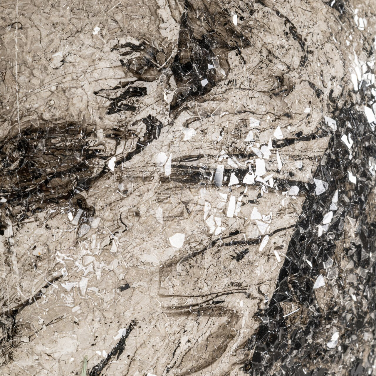 Richmond Vaas 'Delisha' 40cm, kleur Zwart/Wit