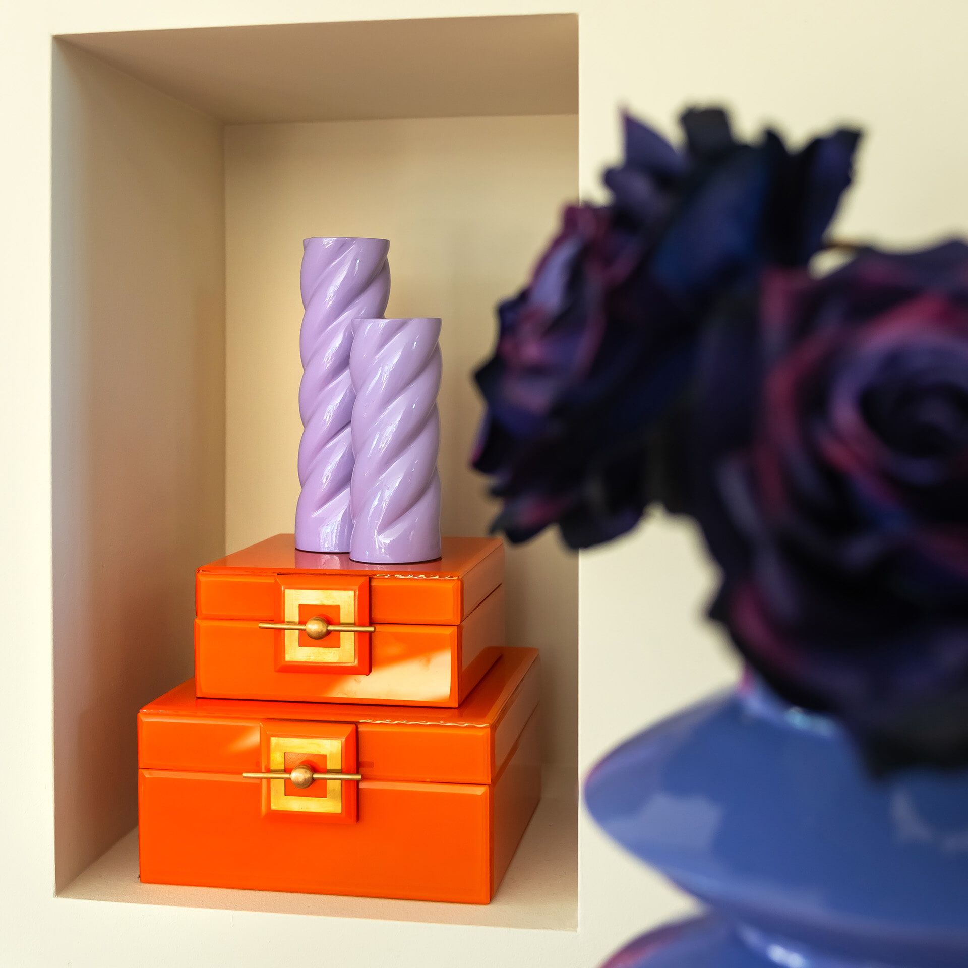 Richmond Juwelenbox 'Bodine' klein, kleur Oranje
