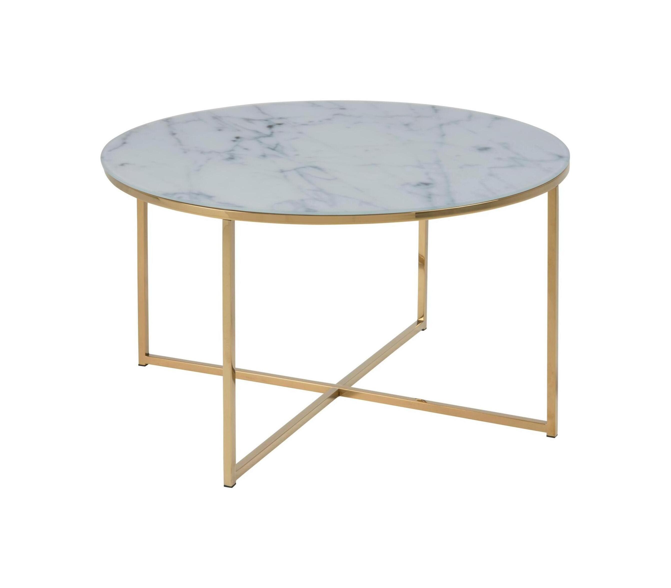 Sohome Ronde Salontafel Aubri - Marmer - 80cm - Wit