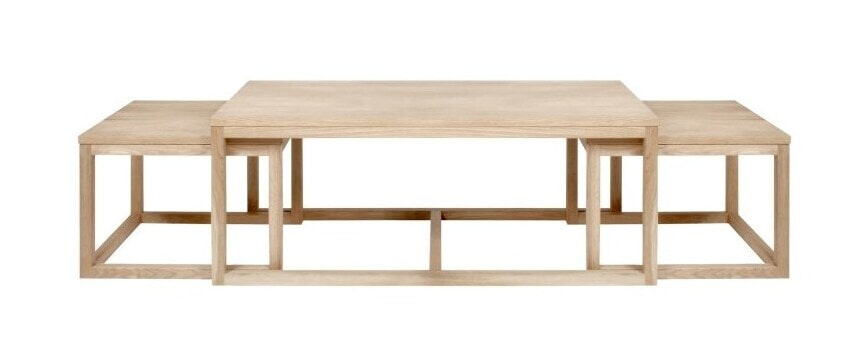 Sohome Salontafel Aixa - set van 3 stuks - eiken