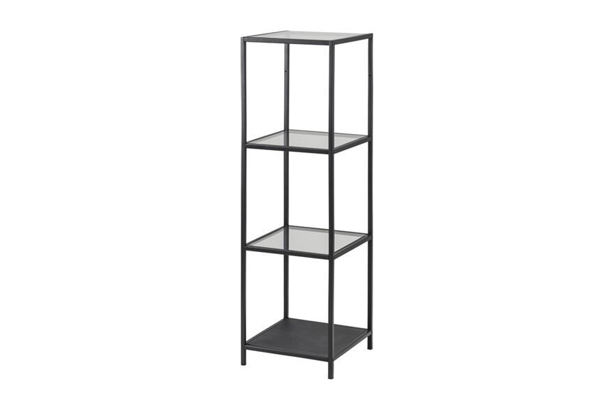 Bendt Wandrek 'Holger' Glas / metaal 4-laags, 119 x 37 cm