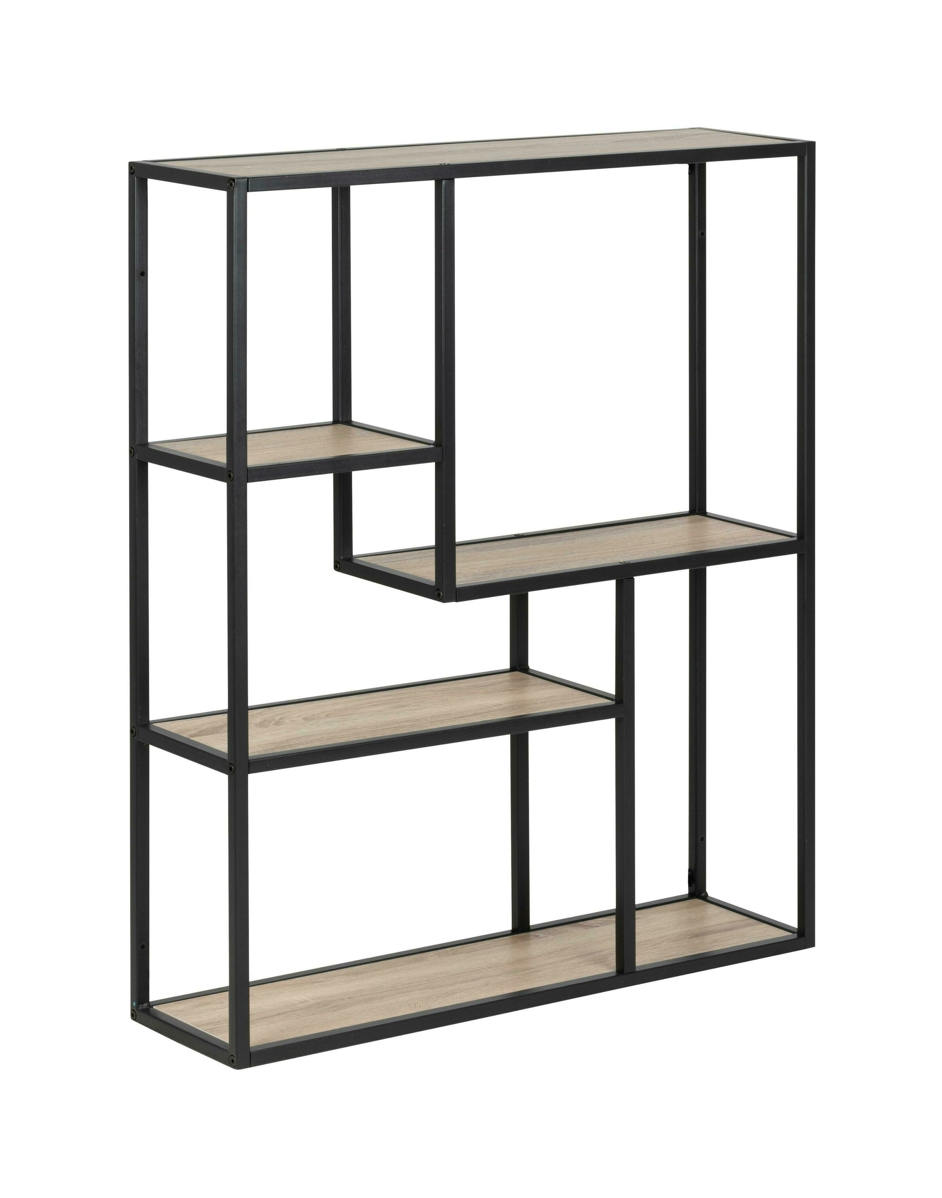 Sohome Hangend Wandrek Joannie - Eiken en metaal - 91 x 75cm