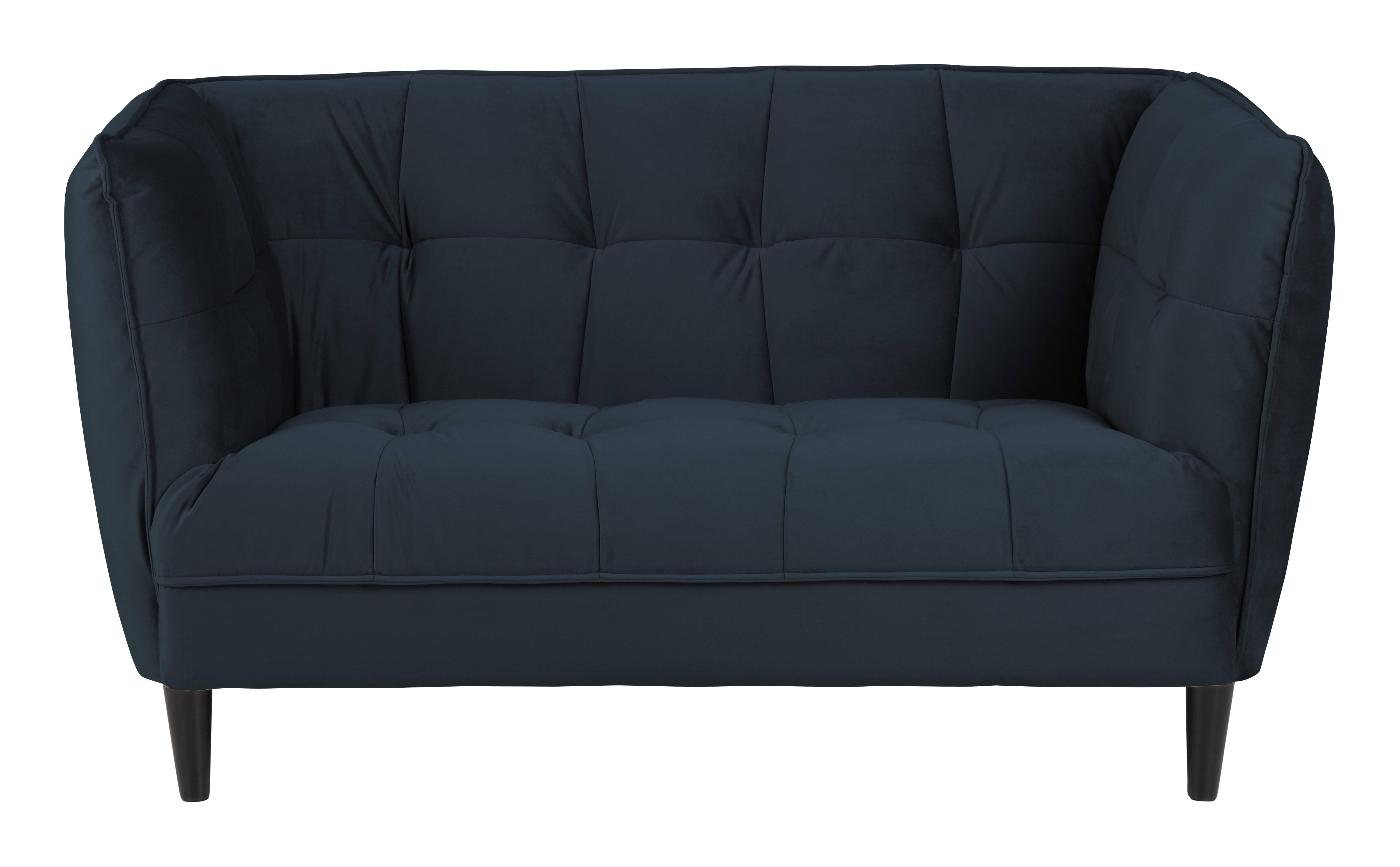 Bendt 2-zits Bank 'Erika' Velvet, kleur Navy Blue Bendt 2-zits Bank 'Erika' Velvet, kleur Navy Blue