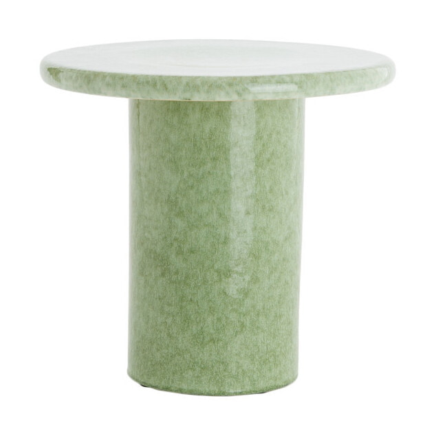 Light & Living Ronde Bijzettafel Tudo Keramiek, Ø40cm - Mintgroen