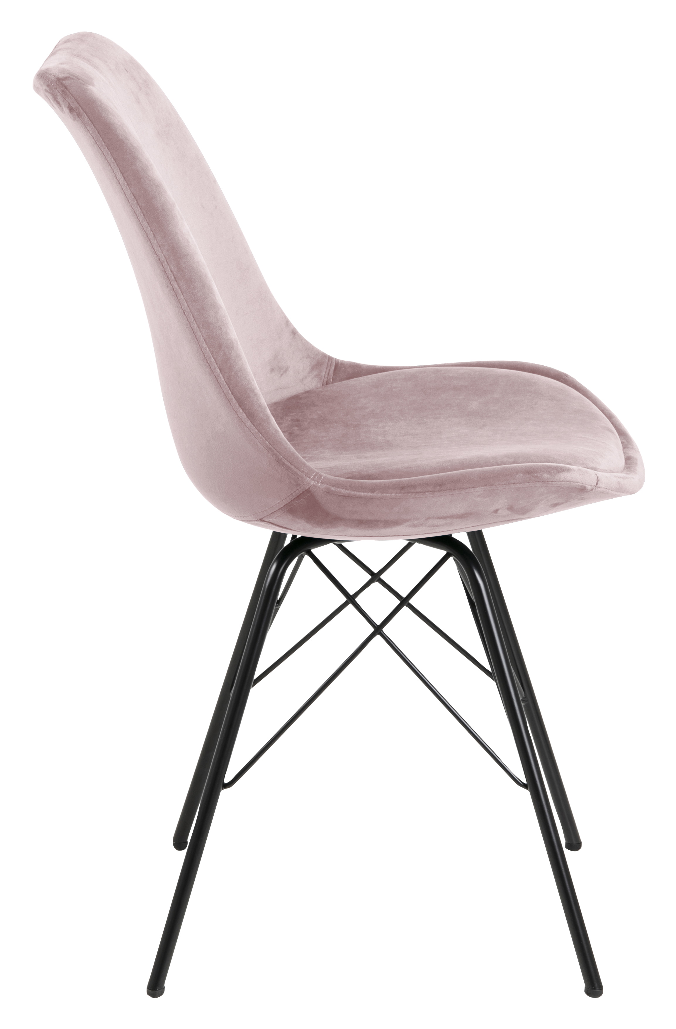 Bendt Eetkamerstoel 'Liva' Velvet, kleur Dusty Rose