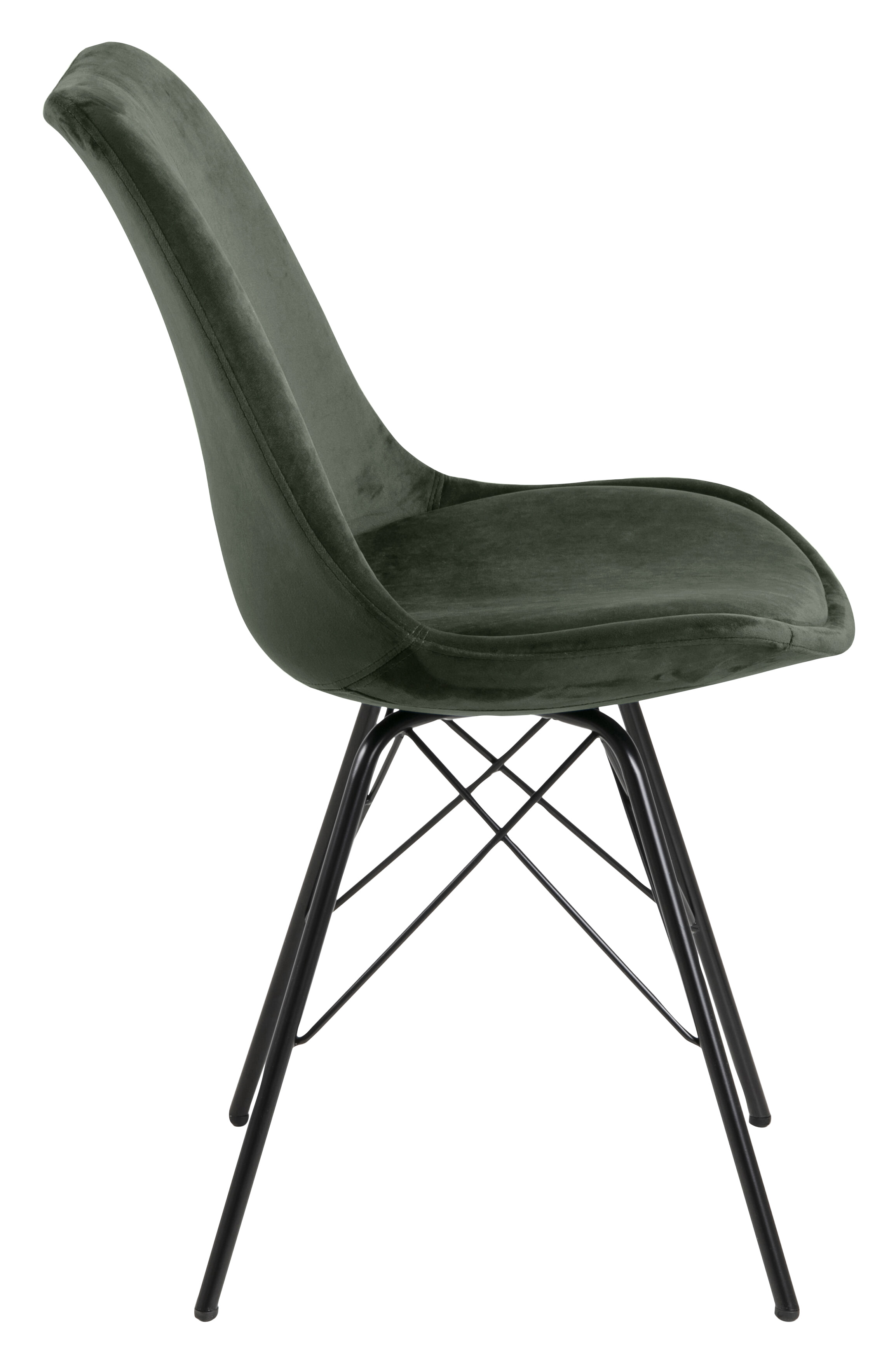 Bendt Eetkamerstoel 'Liva' Velvet, kleur Forest Green
