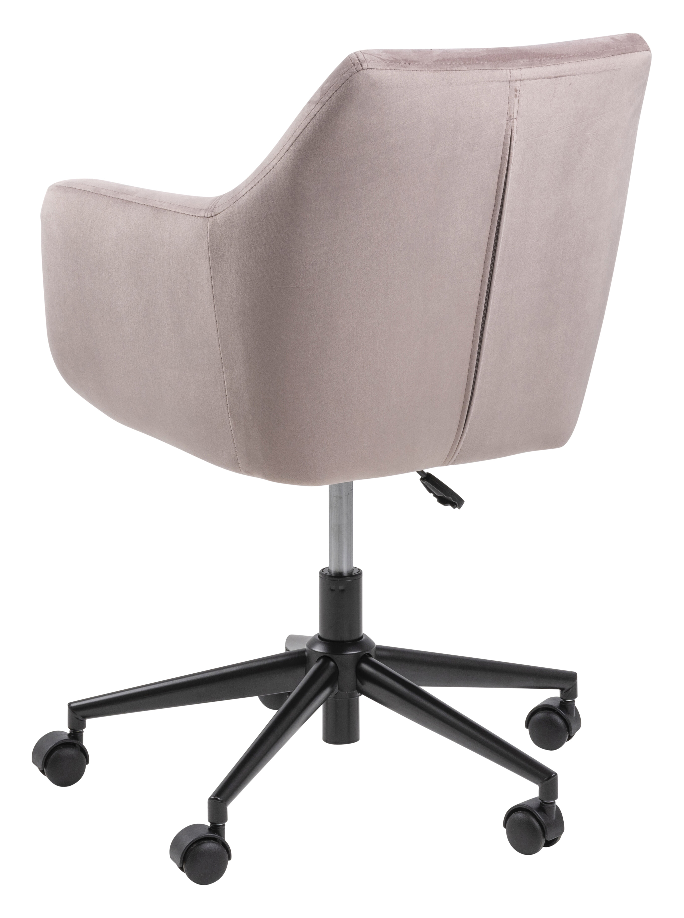 Bendt Bureaustoel 'Rikke' Velvet, kleur Dusty Rose