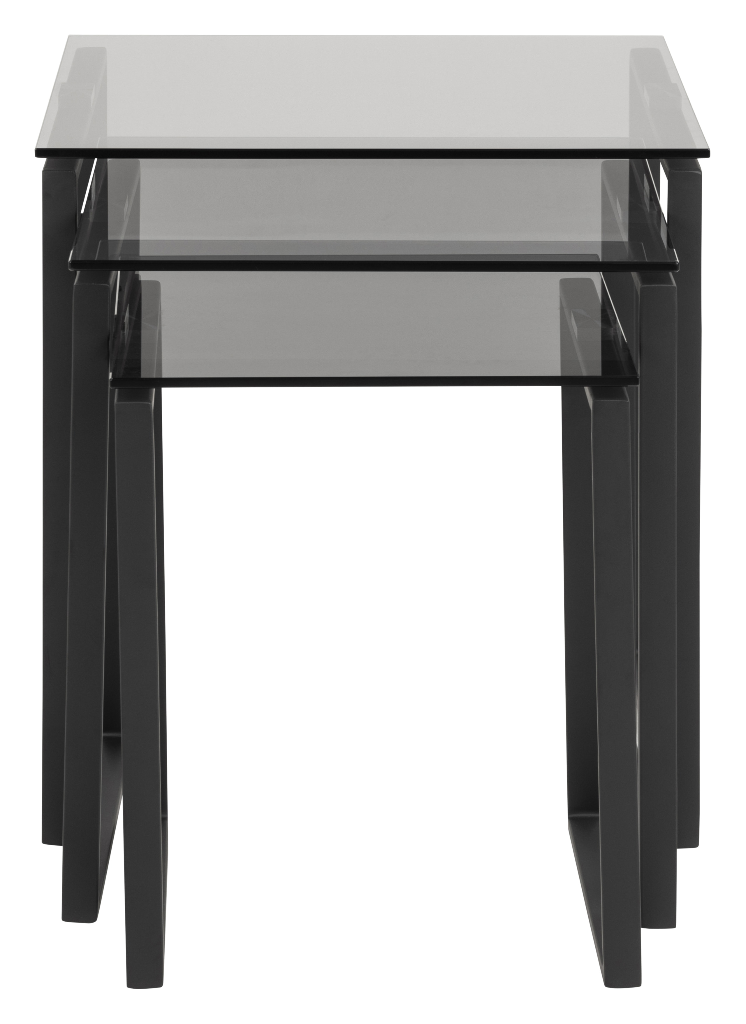 Bendt Bijzettafel 'Lone', Set van 3 stuks, kleur Smoke