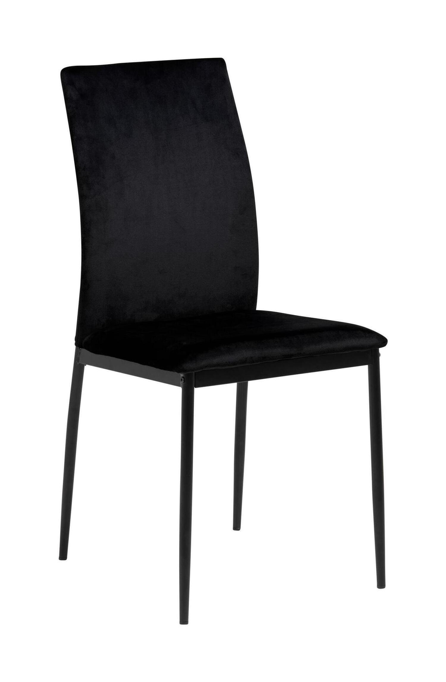 Sohome Eetkamerstoel - set van 4 - Sabreen - Velvet - Zwart