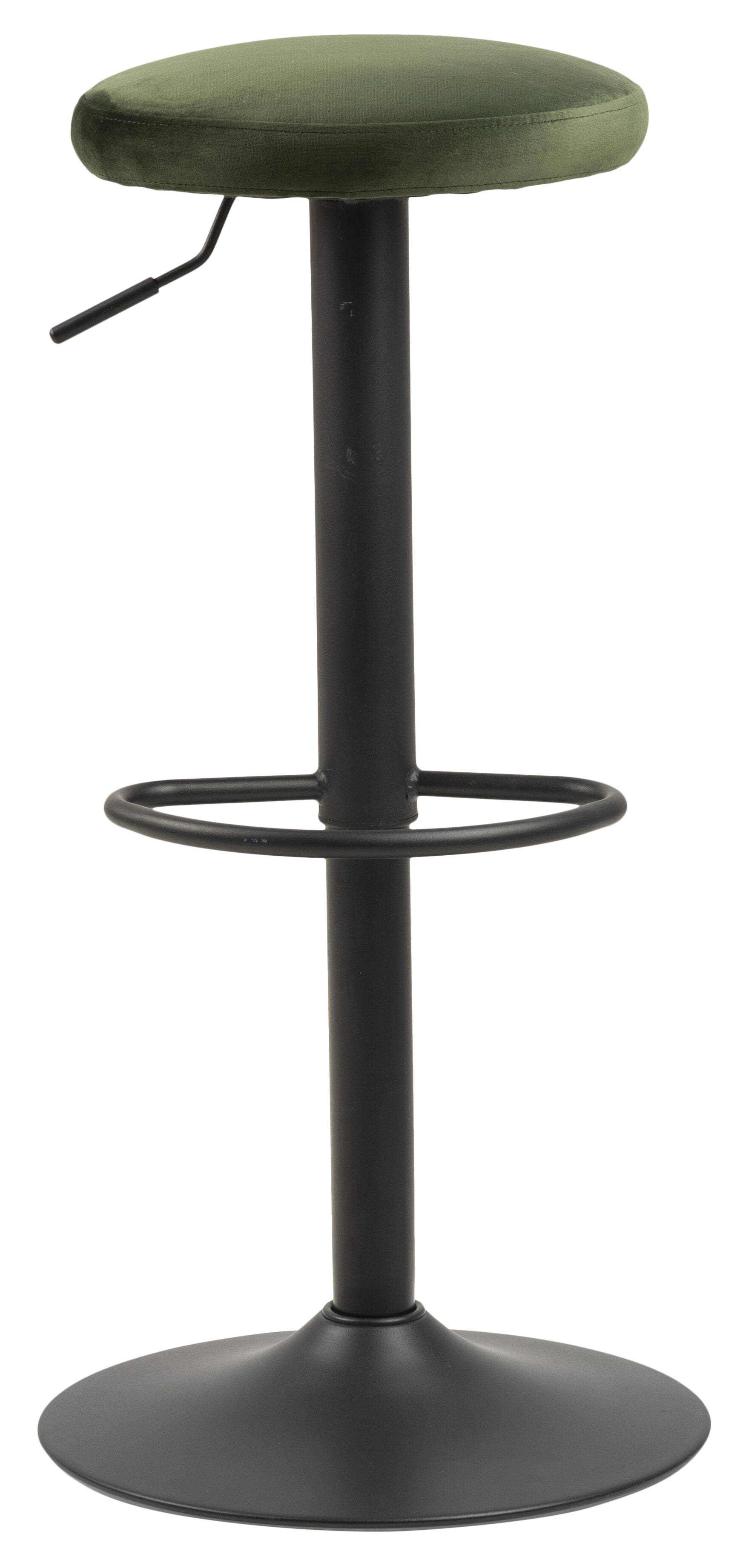 Bendt Barkruk 'Inger' Velvet (zithoogte 62-82cm), kleur Forest Green