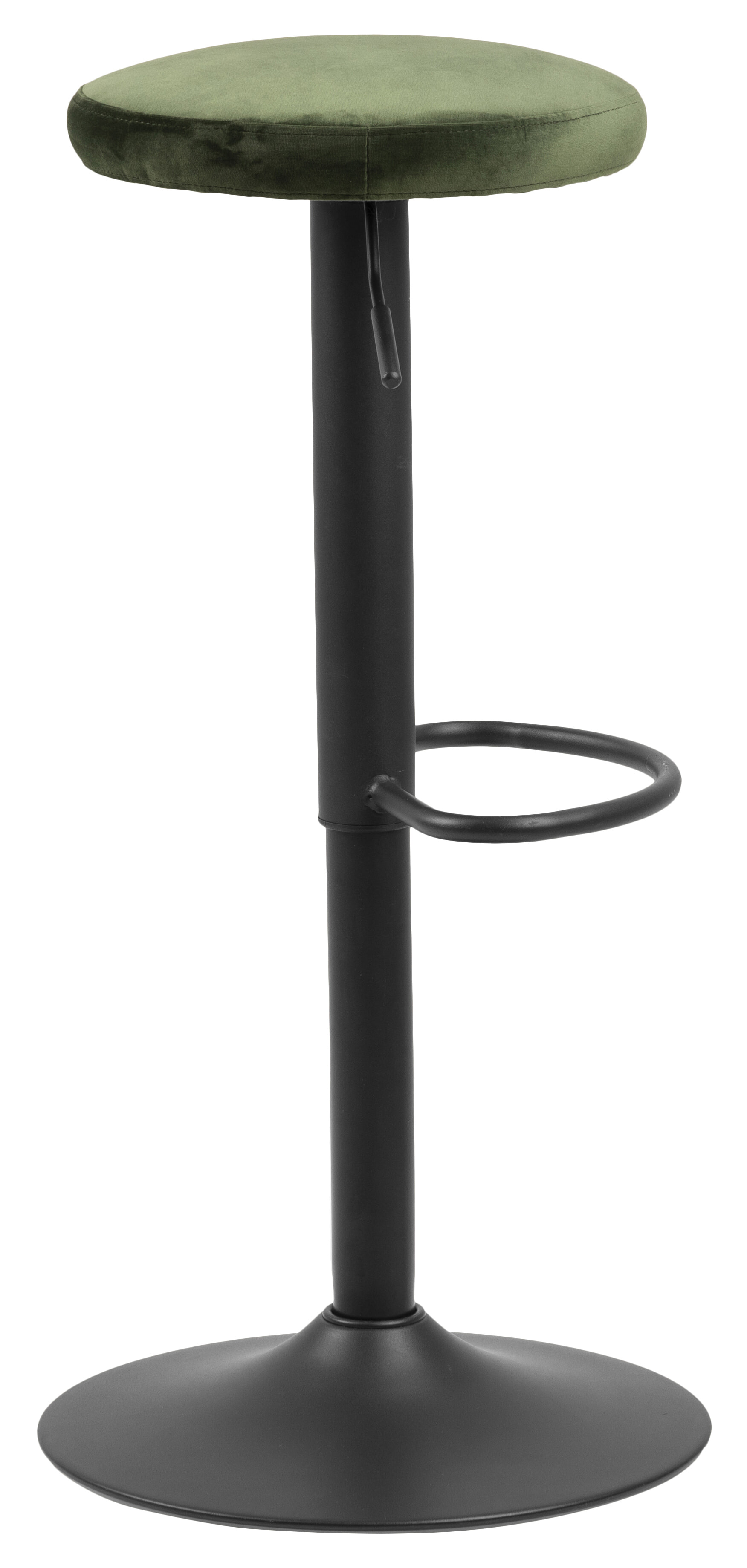 Bendt Barkruk 'Inger' Velvet (zithoogte 62-82cm), kleur Forest Green