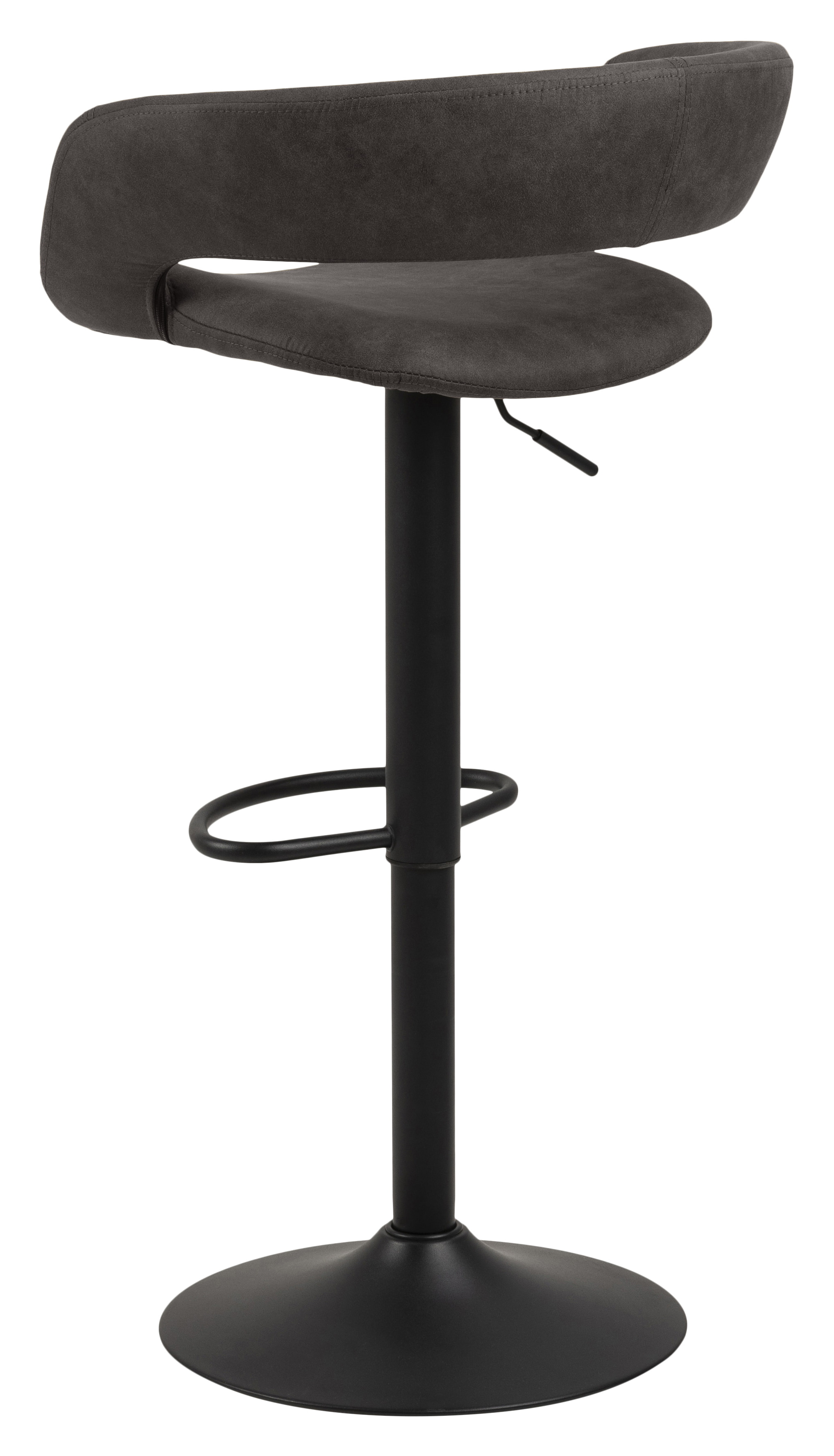 Bendt Barkruk 'Pia' (zithoogte 59-80cm), kleur Antraciet
