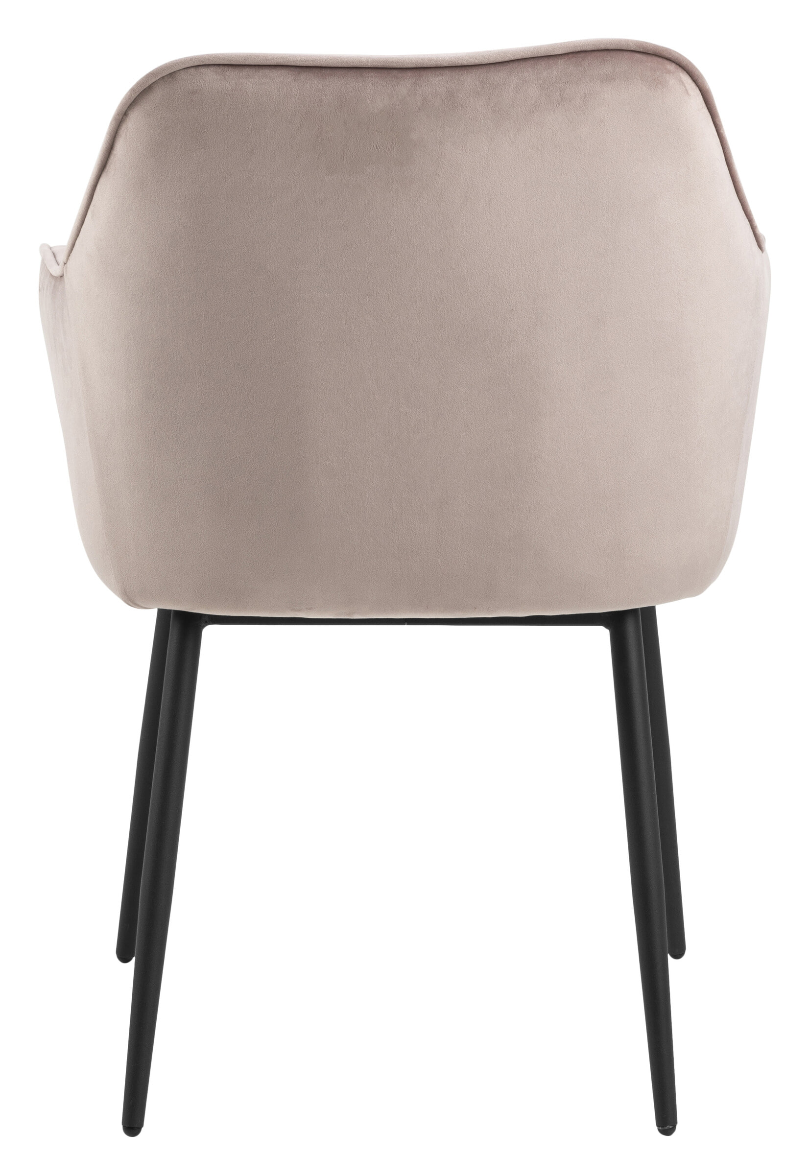 Bendt Eetkamerstoel 'Loren' Velvet, kleur Dusty Rose