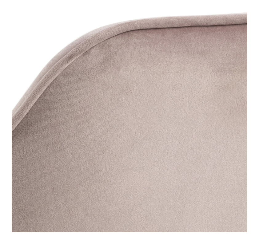 Bendt Eetkamerstoel 'Loren' Velvet, kleur Dusty Rose