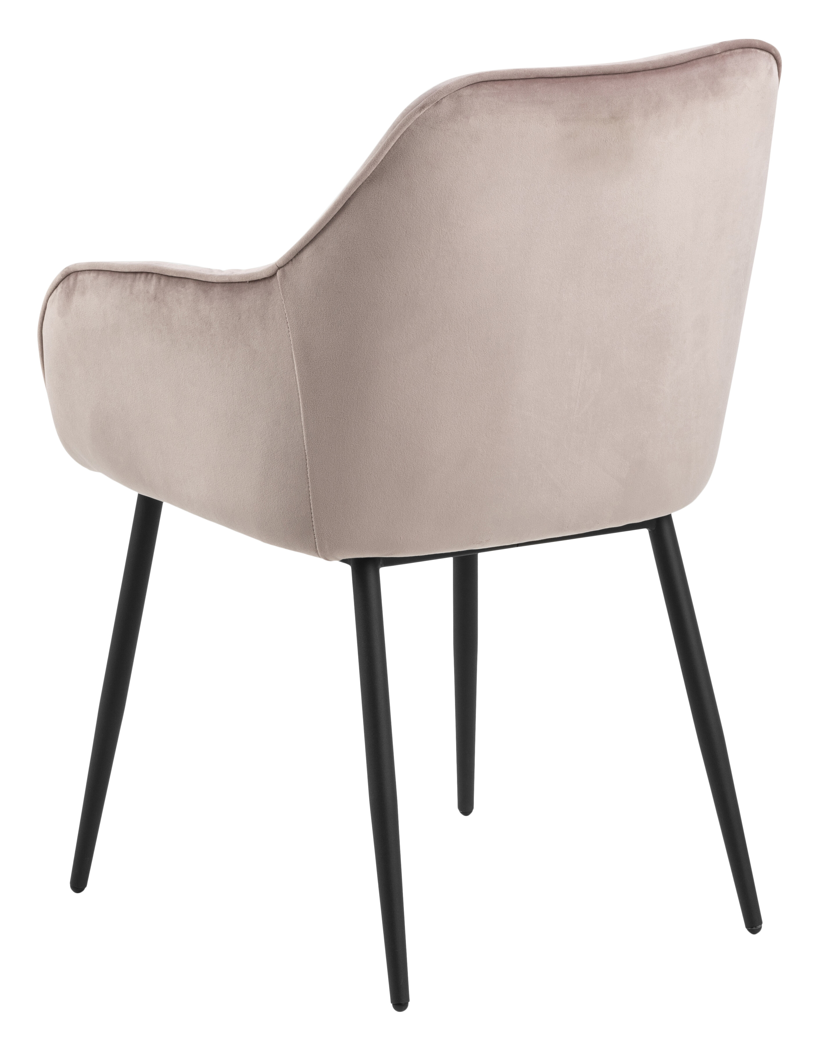 Bendt Eetkamerstoel 'Loren' Velvet, kleur Dusty Rose