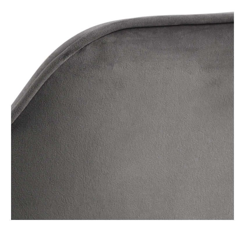 Bendt Eetkamerstoel 'Loren' Velvet, kleur Dark Grey