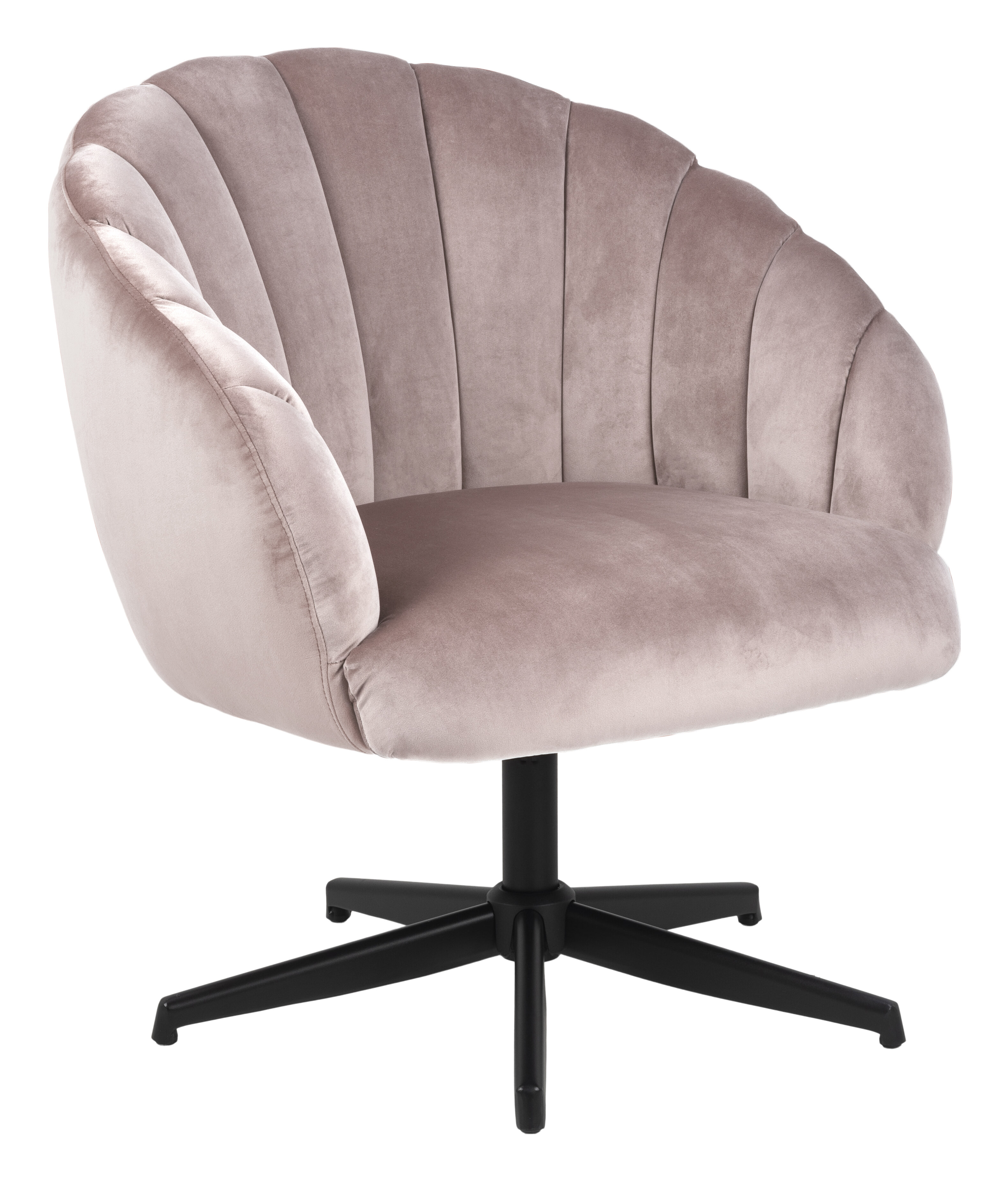 Bendt Draaifauteuil 'Karoline' Velvet, kleur Dusty Rose Bendt Draaifauteuil 'Karoline' Velvet, kleur Dusty Rose