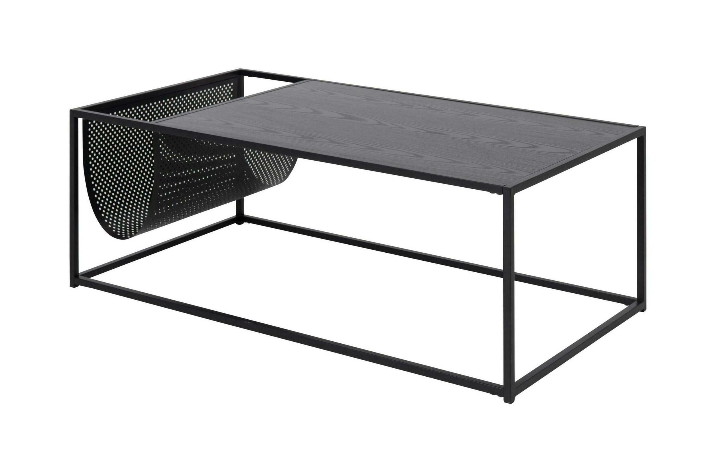 Sohome Salontafel 'Holger' Met tijdschriftenhouder, 110 x 60cm, kleur Zwart