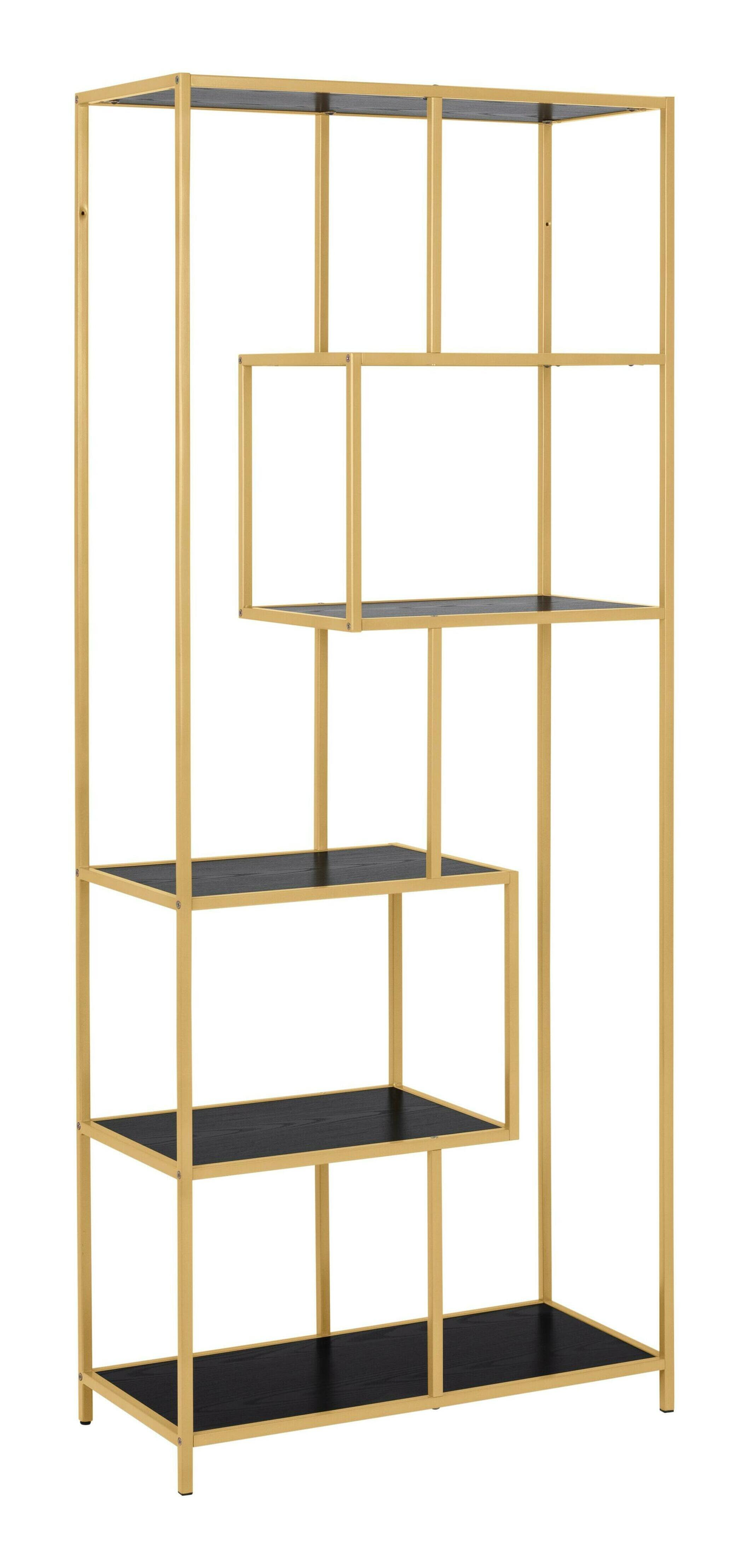Sohome Wandrek 'Holger' Essen en metaal, 185 x 77cm, kleur Zwart/Goud