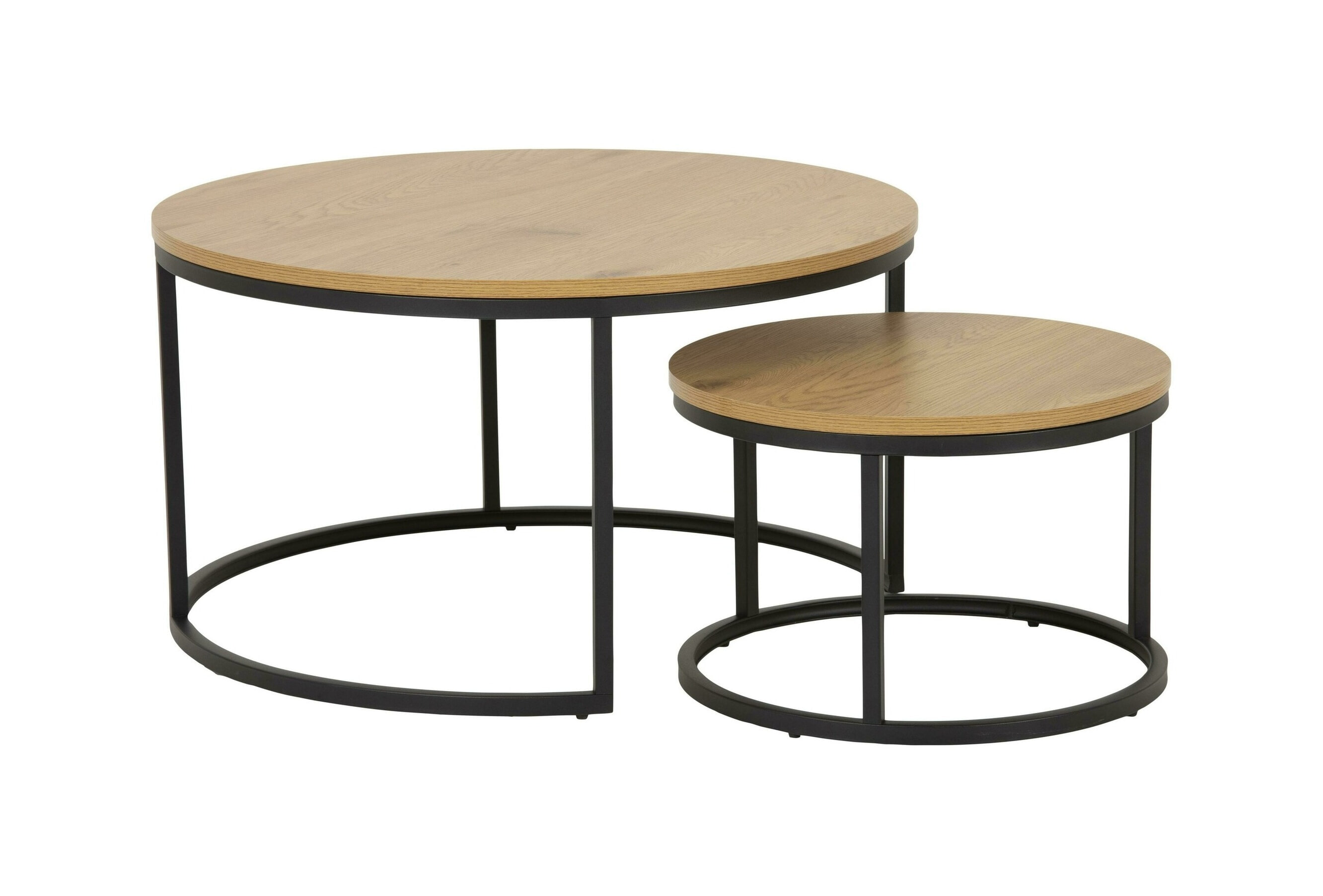 Bendt Salontafel 'Flemming' Set van 2 stuks, Eiken