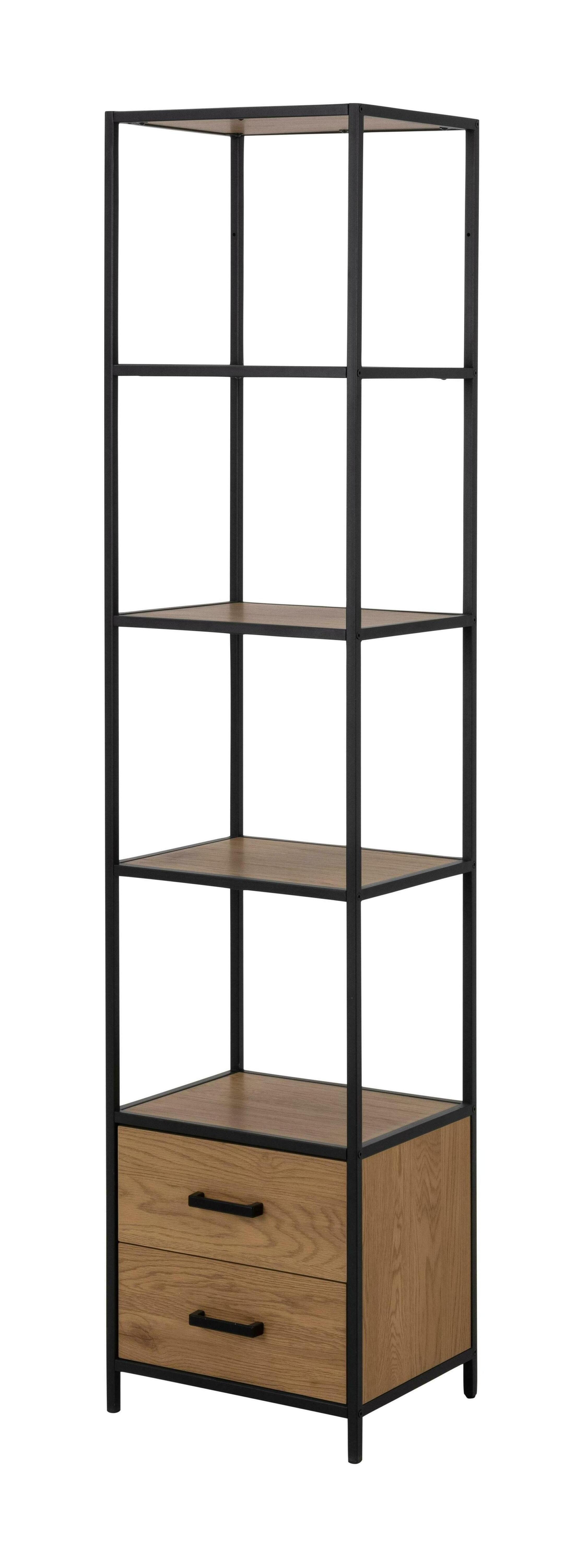Sohome Wandrek Joannie - Met 2 lades - Eiken en metaal - 185 x 42cm