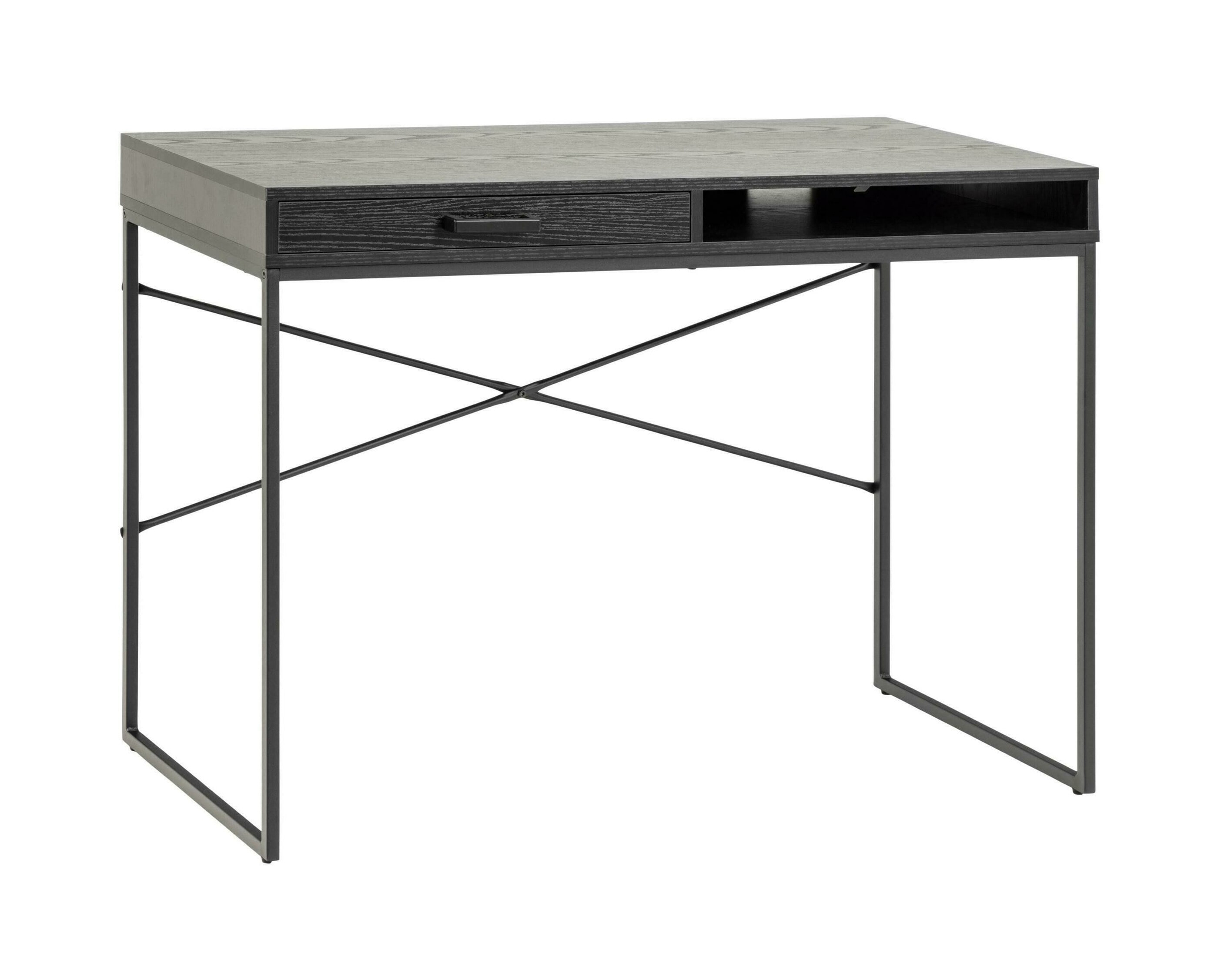 Sohome Bureau 'Holger' Met lade, Essen en metaal, 110 x 45cm