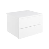Bendt Zwevend Nachtkastje 'Grete' Met 2 lades, kleur Wit