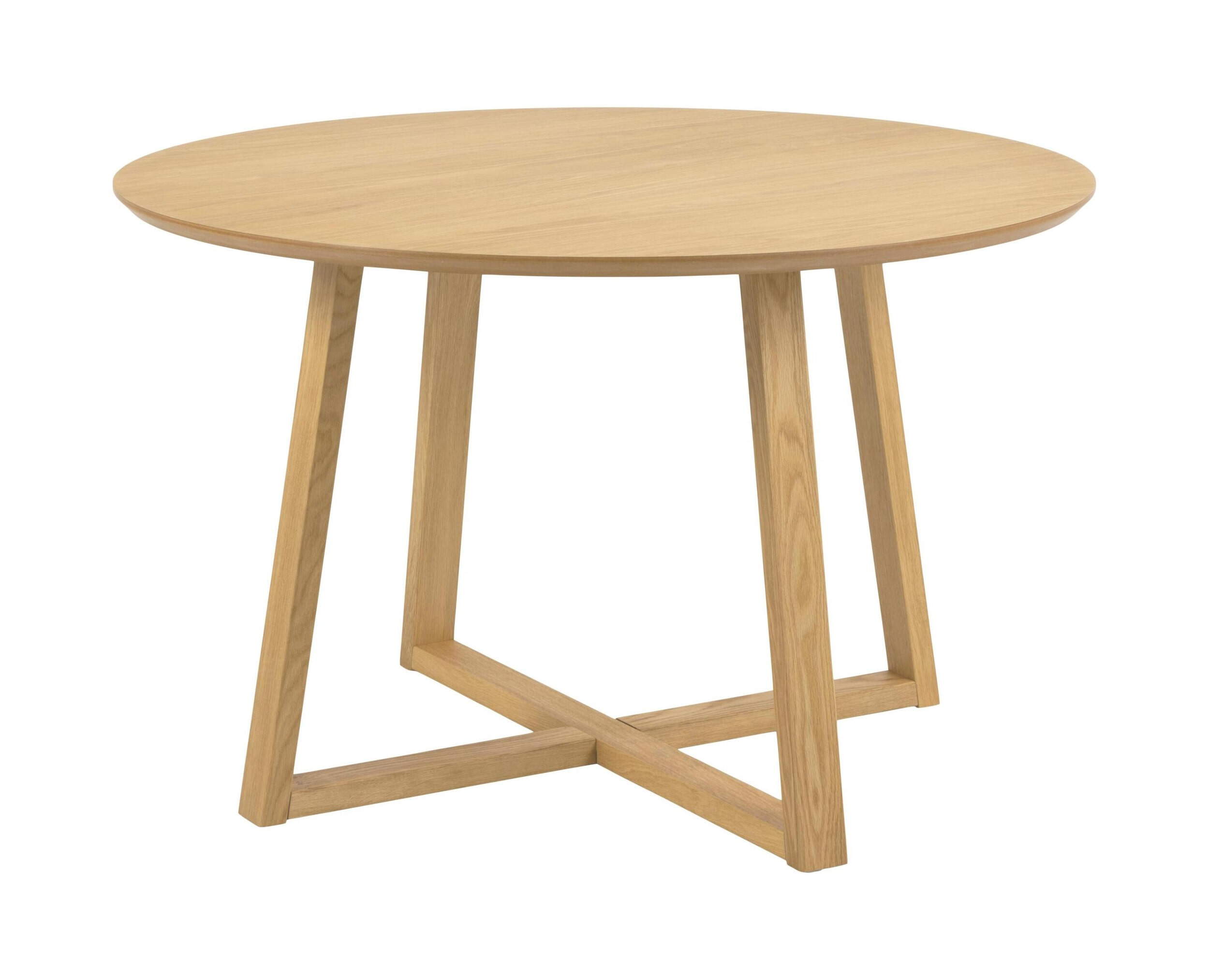 Bendt Ronde Eettafel 'Lila' Eiken, 120cm, kleur Naturel
