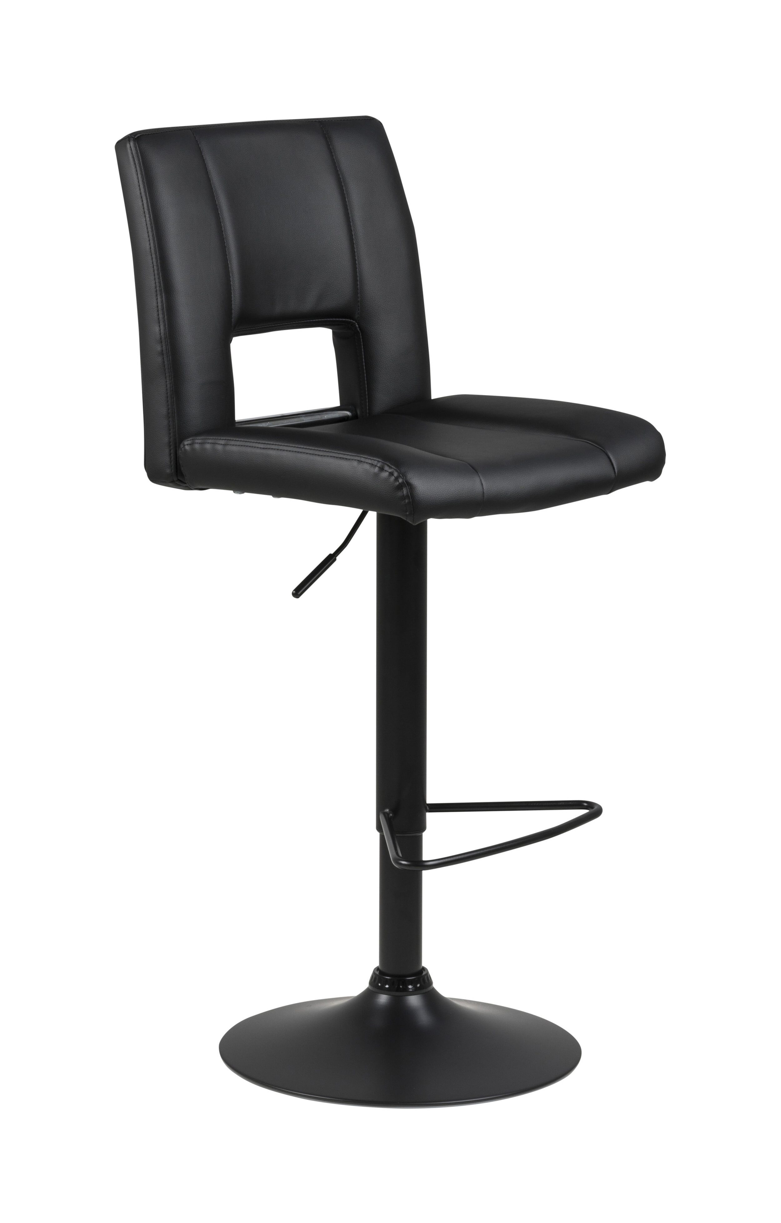 Bendt Draaibare Barkruk Rut Lederlook (zithoogte 62-83cm)