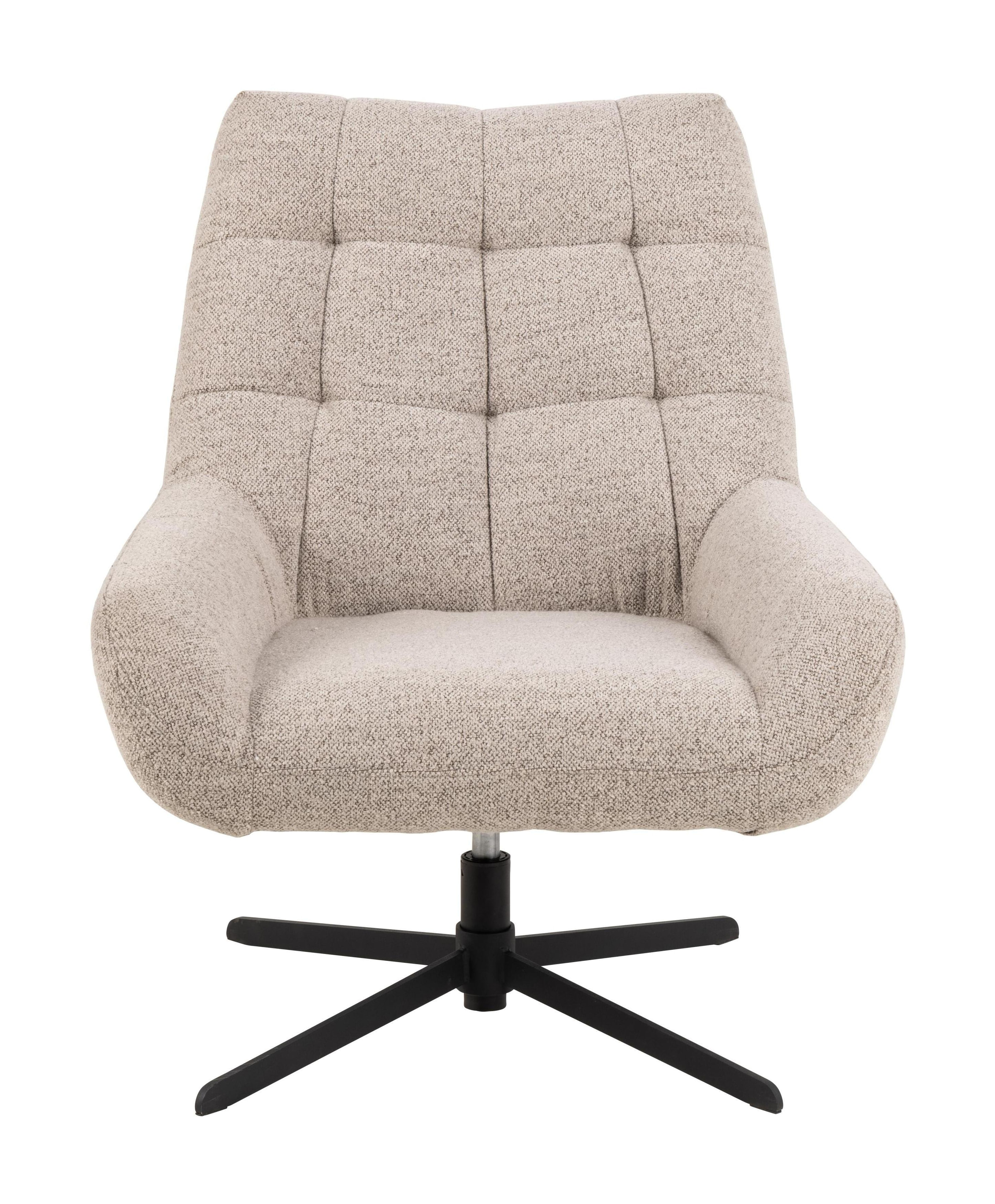 Sohome Draaifauteuil 'Nela' Bouclé, kleur Beige