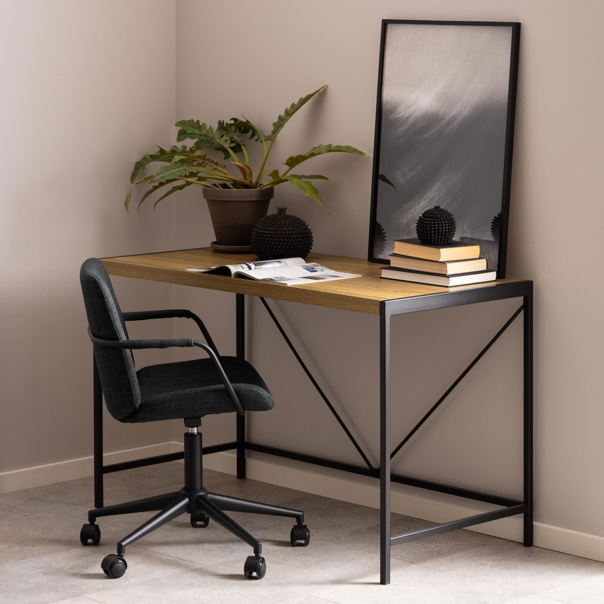 Bendt Bureau Deryk Eikenlook, 120 x 60cm - Naturel