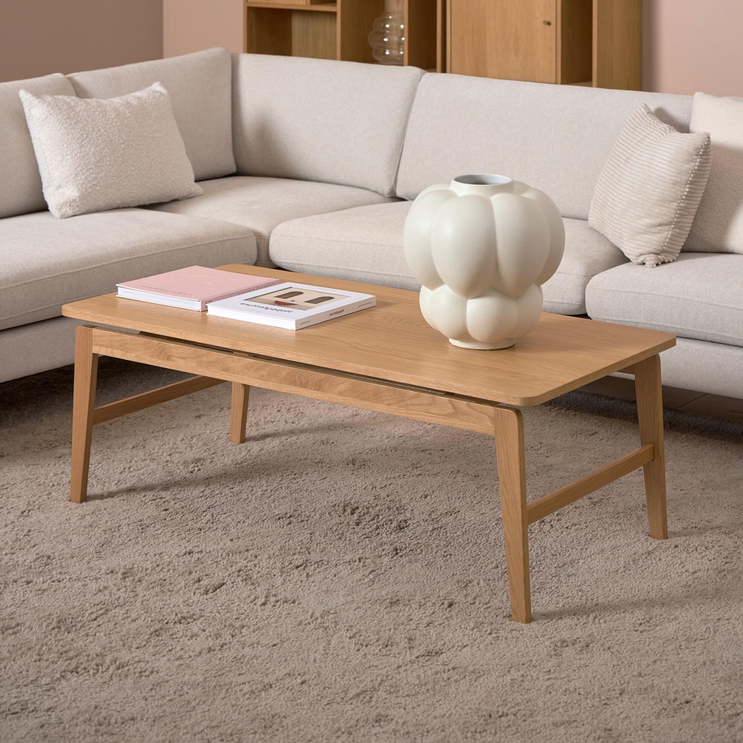 Bendt Salontafel Lierin Eiken, 120 x 60cm - Naturel