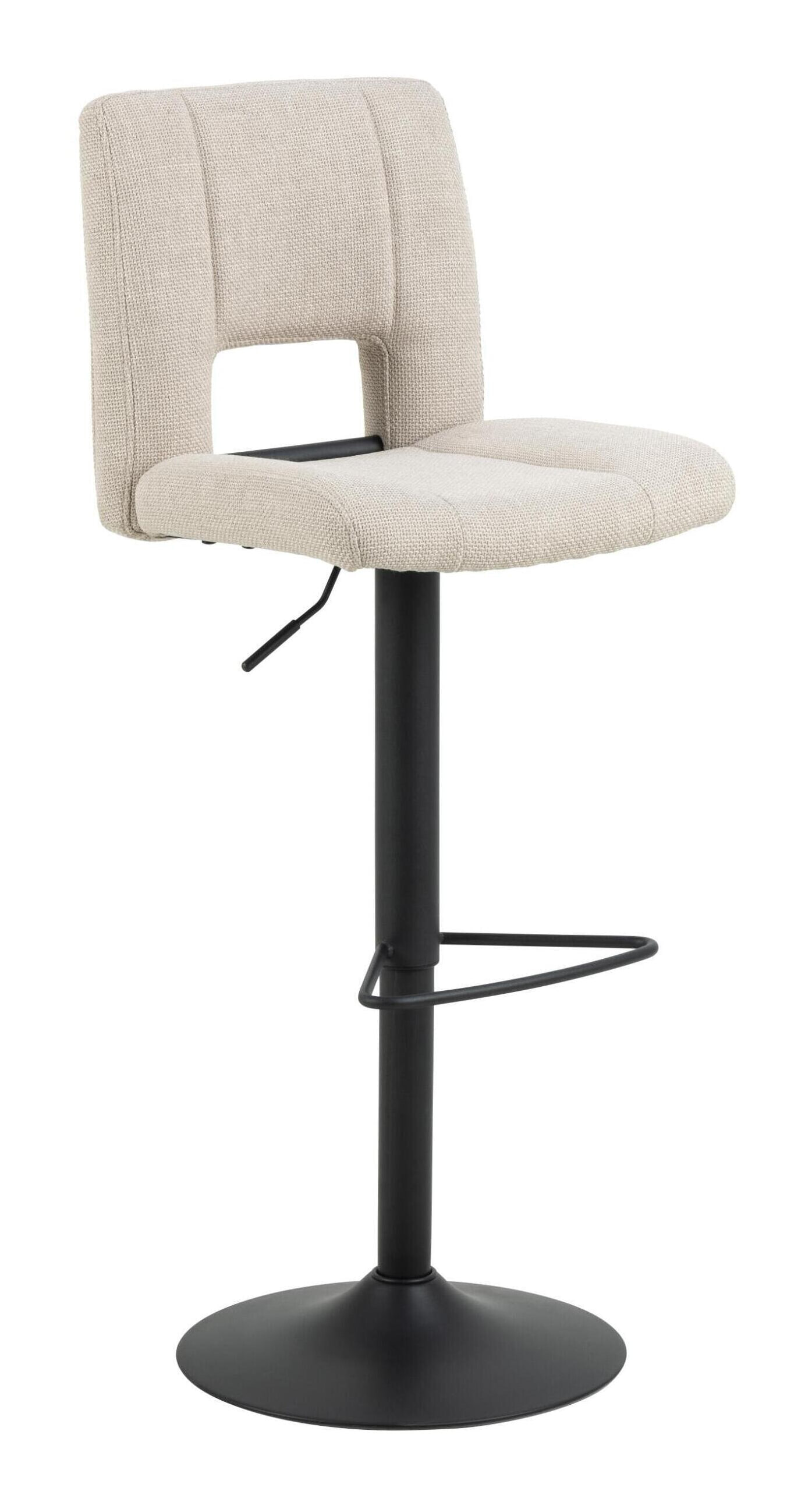 Bendt Verstelbare Barkruk 'Rut' kleur Beige (zithoogte 62-83cm)