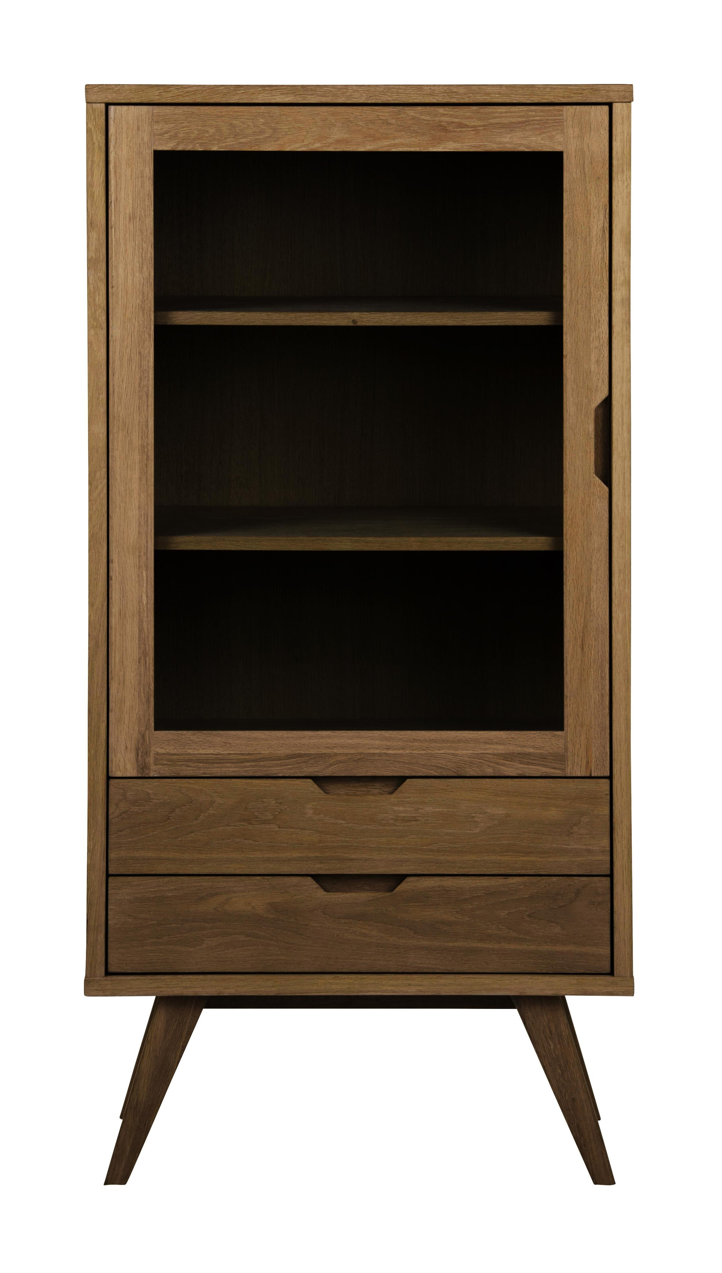 Bendt Vitrinekast 'Mads' Eiken, 145 x 72cm