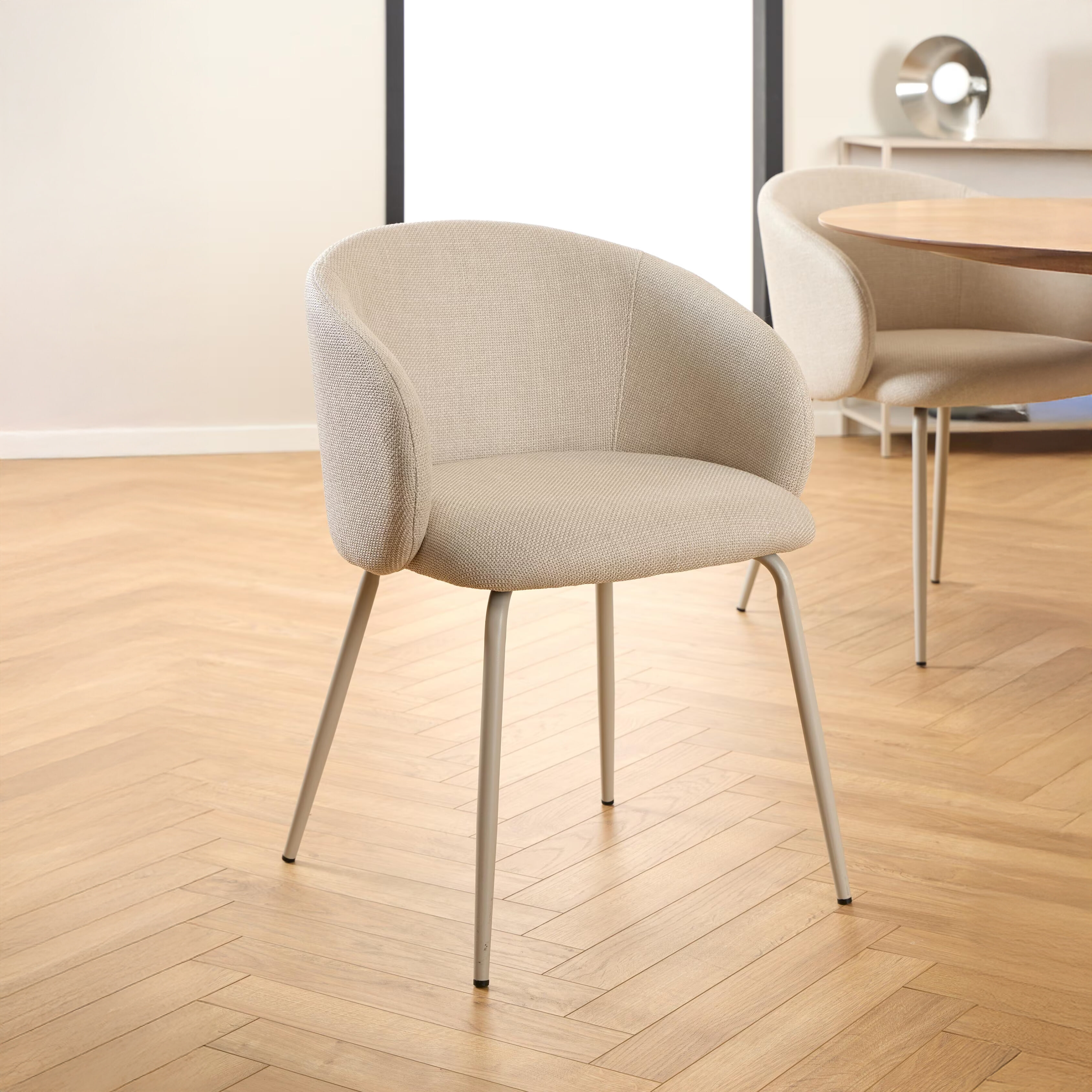 Bendt Eetkamerstoel Cristi Stof - Beige