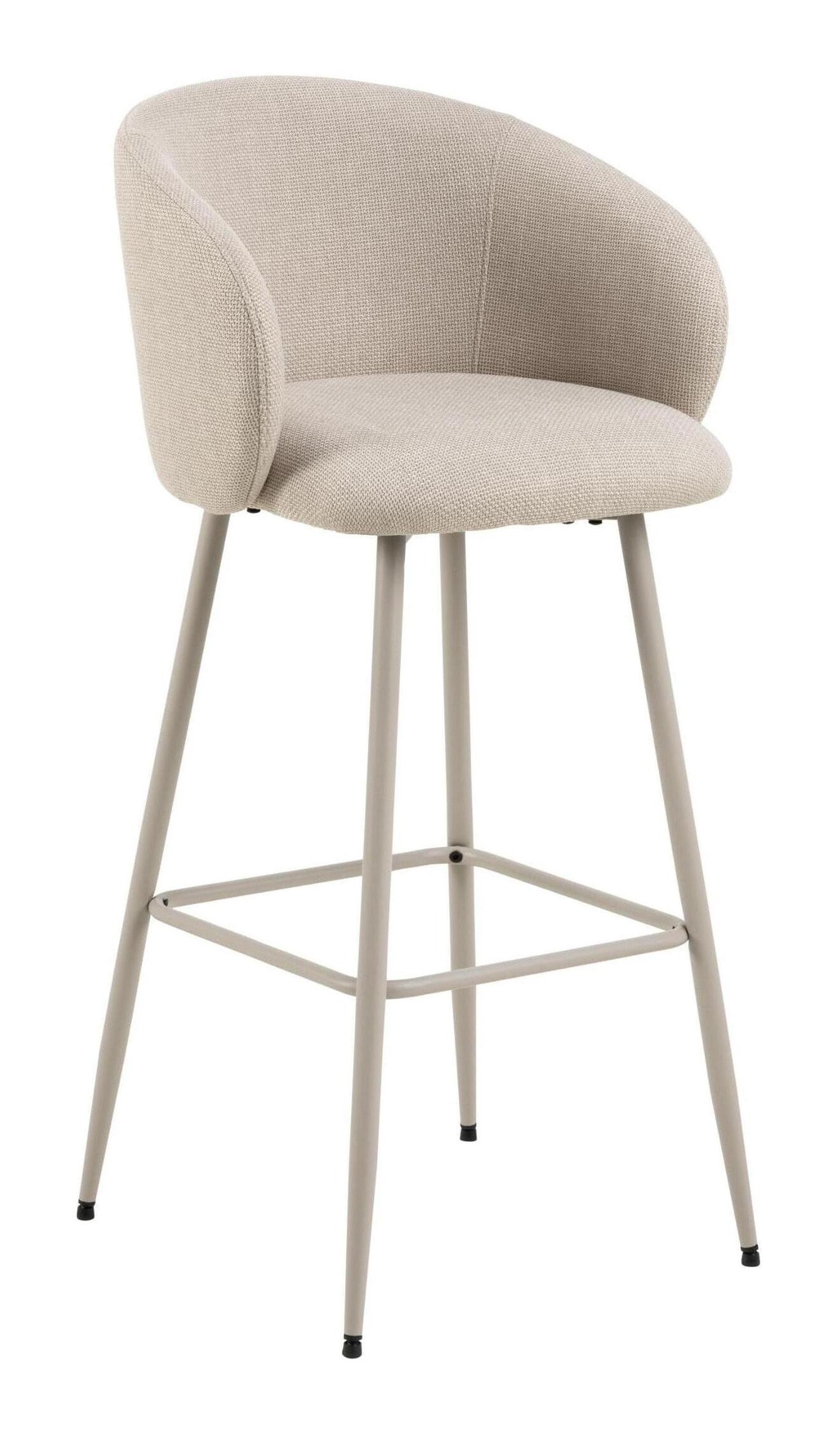 Bendt Barkruk 'Cristi' Stof, kleur Beige (zithoogte 78cm)