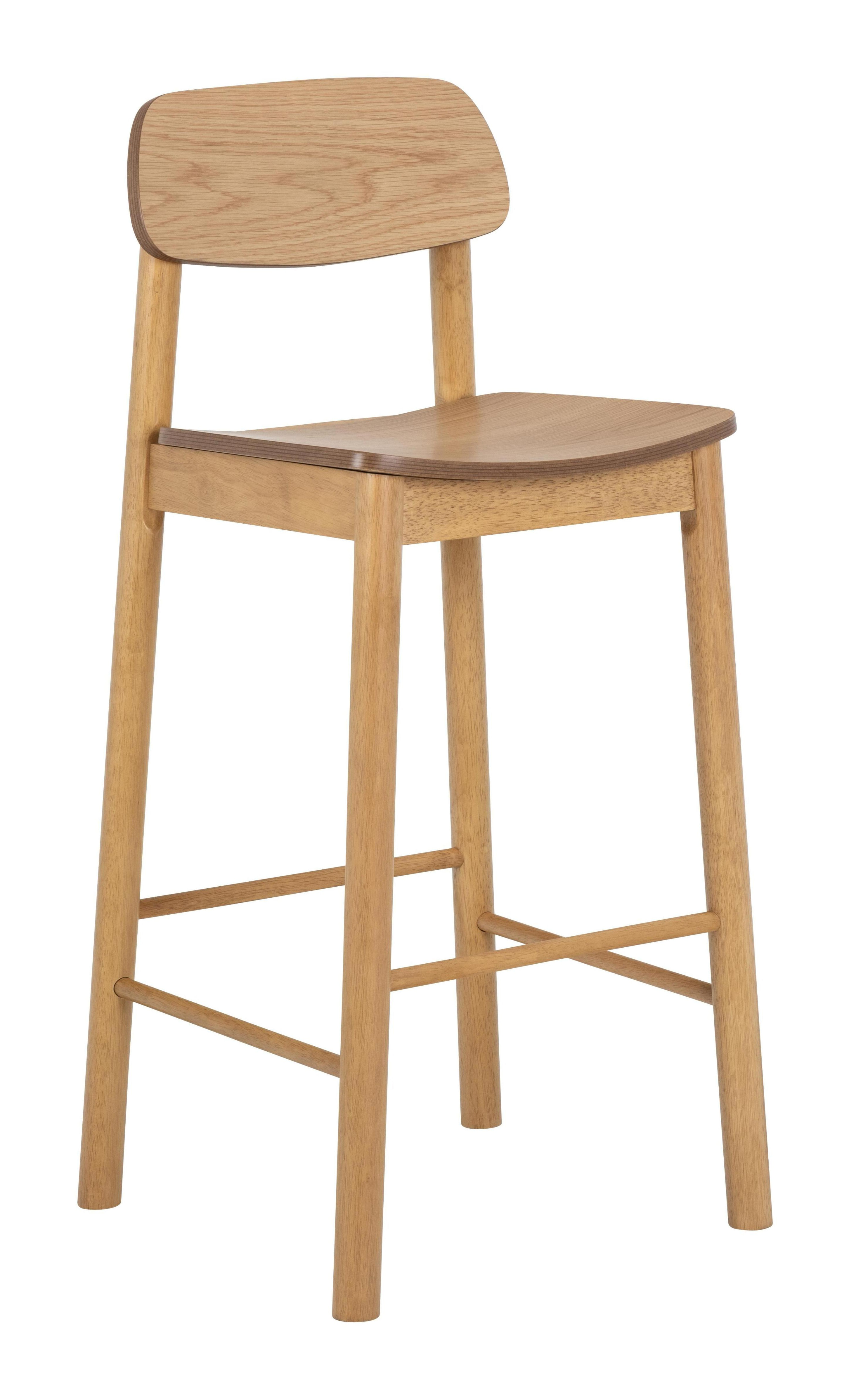 Bendt Barkruk Vernard Eiken (zithoogte 74cm) - Naturel