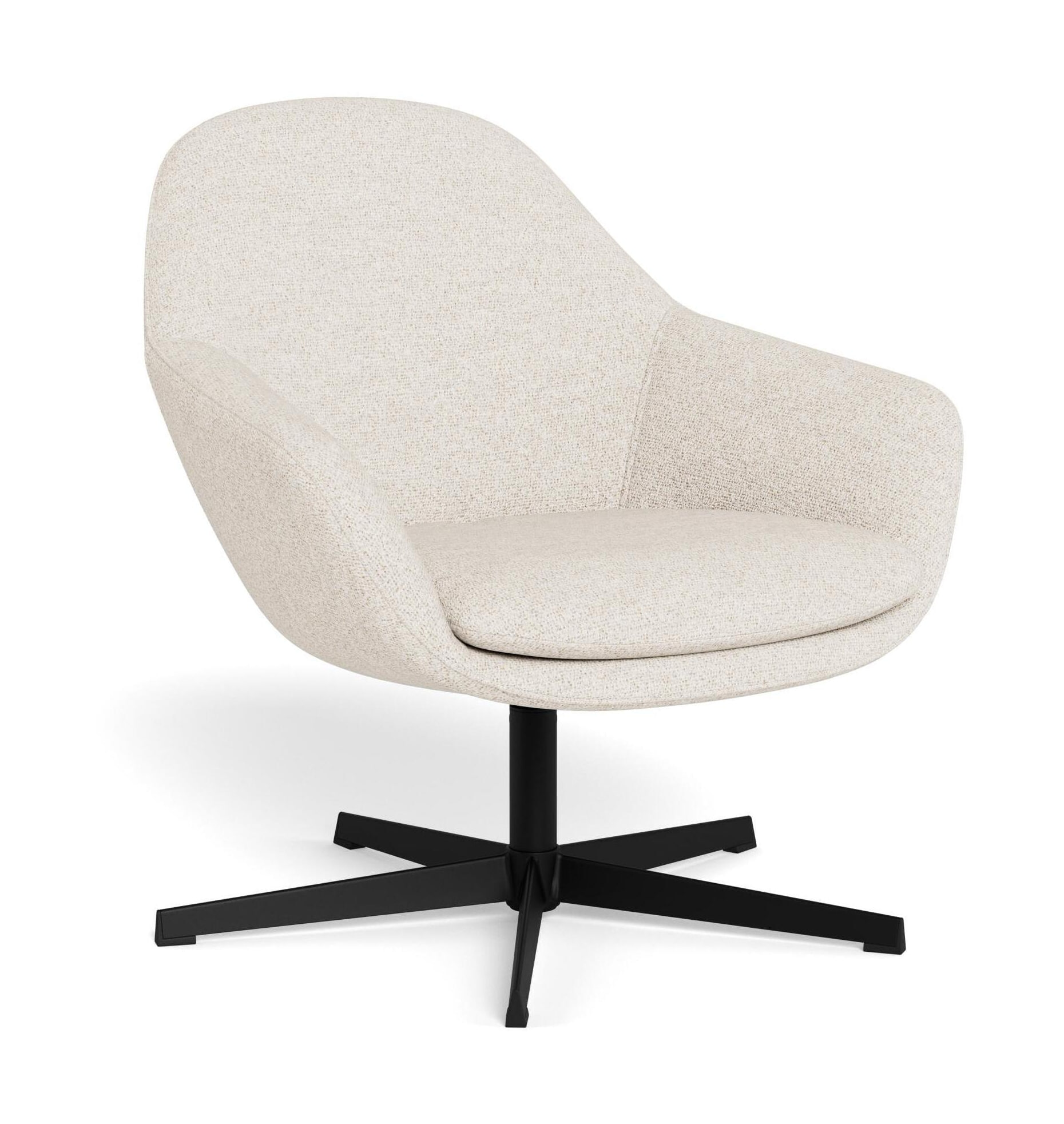 Bendt Draaifauteuil 'Corley' Bouclé, kleur Crème