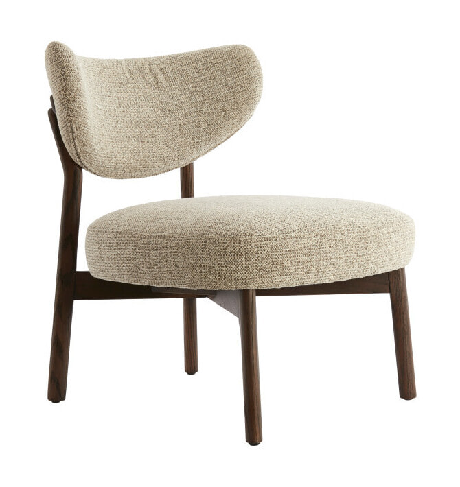 Light & Living Fauteuil Utsira Geweven stof - Crème/Bruin