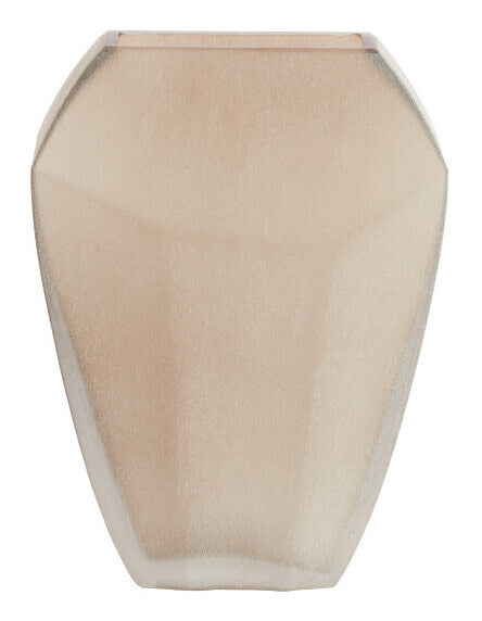 Light & Living Vaas Vionna Glas, 33cm - Lichtbruin - Ovaal