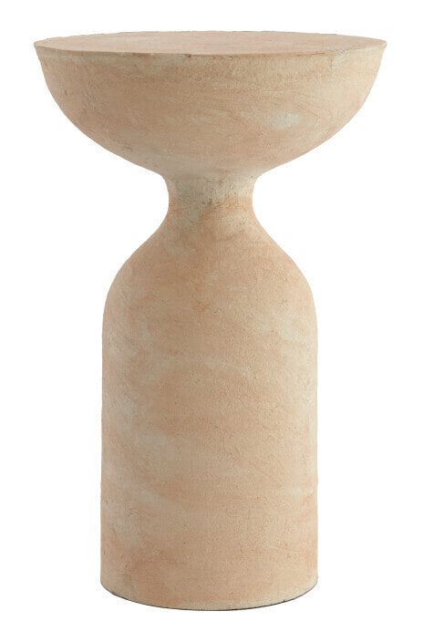 Light & Living Ronde Bijzettafel Murla Papier Maché, Ø36cm - Beige