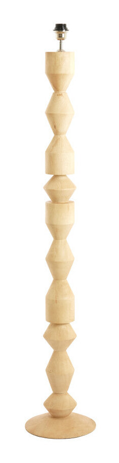 Light & Living Vloerlamp Edie Hout, 133cm - Naturel (excl. kap) - Rond
