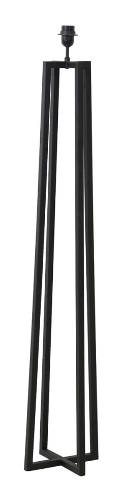 Light & Living Vloerlamp Miley 130cm - Mat Zwart (excl. kap) - Vierkant